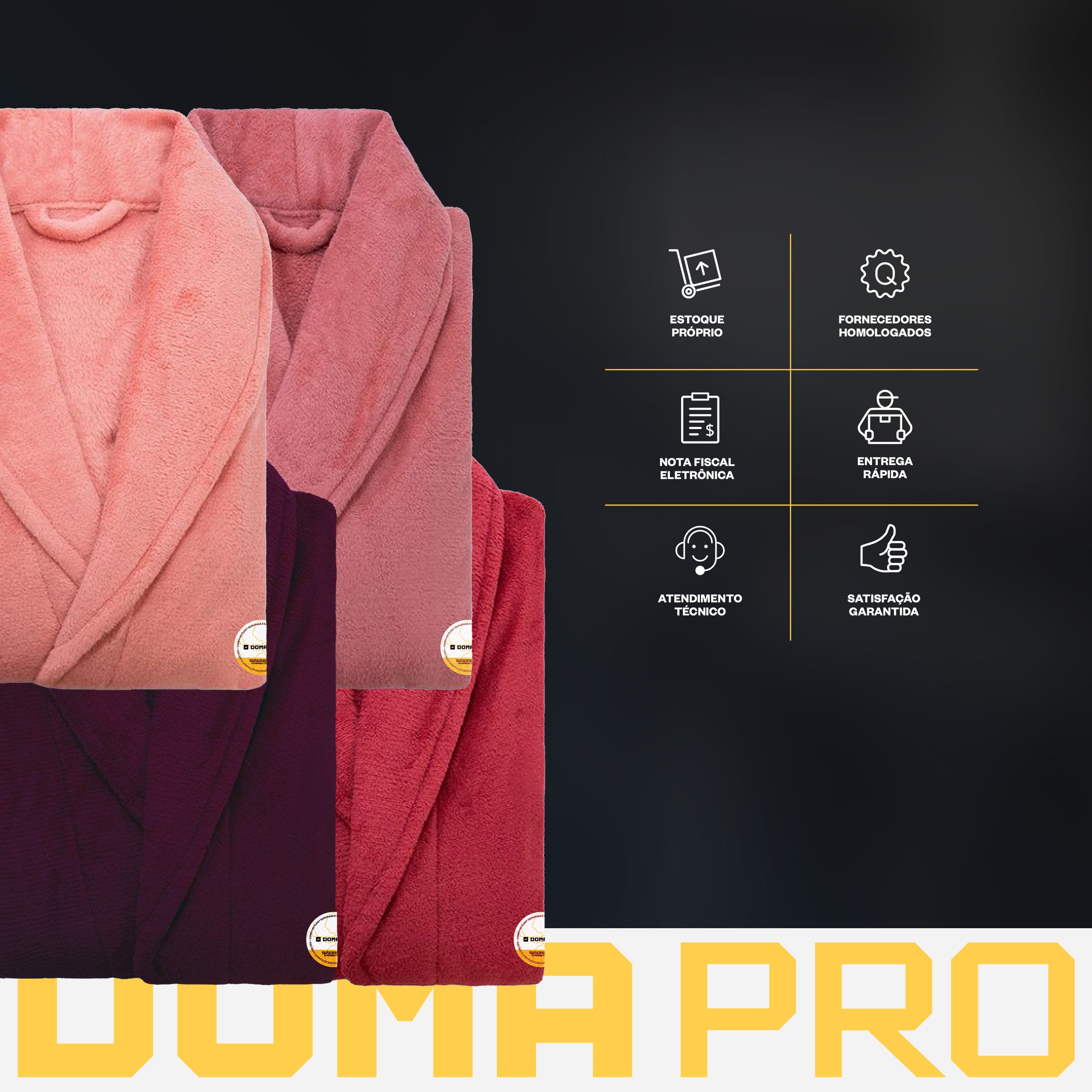 Roupão Microfibra Feminino Adulto M Camesa Extra Macio