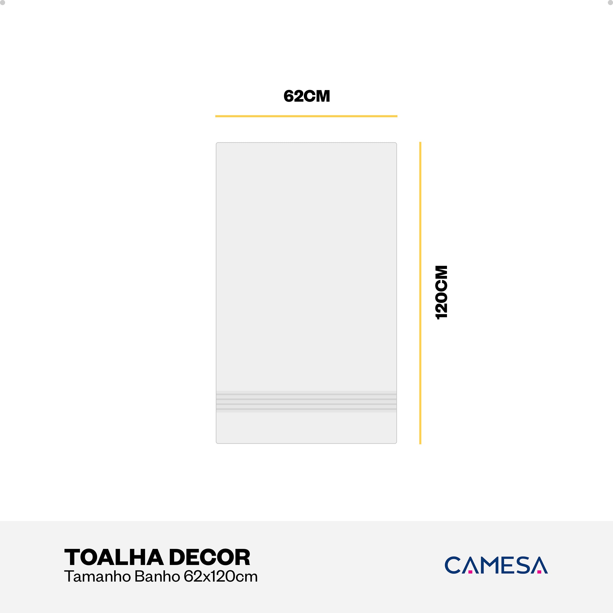 Toalha Decor De Banho Verde 62x120cm Camesa Algodão Macia