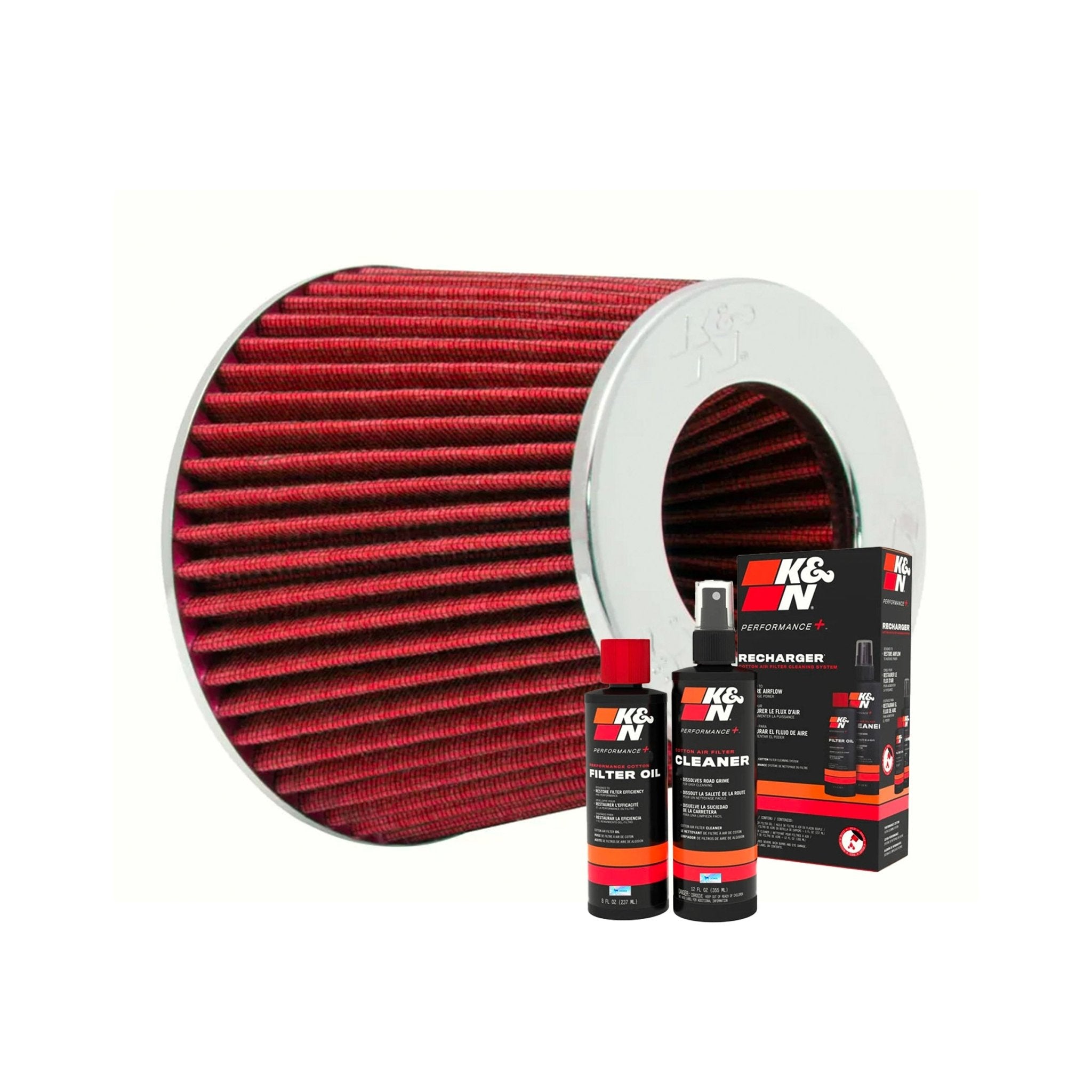 Kit K&N Filtro De Ar Esportivo 1001 E Kit Limpeza Filtro Ar - DOMA