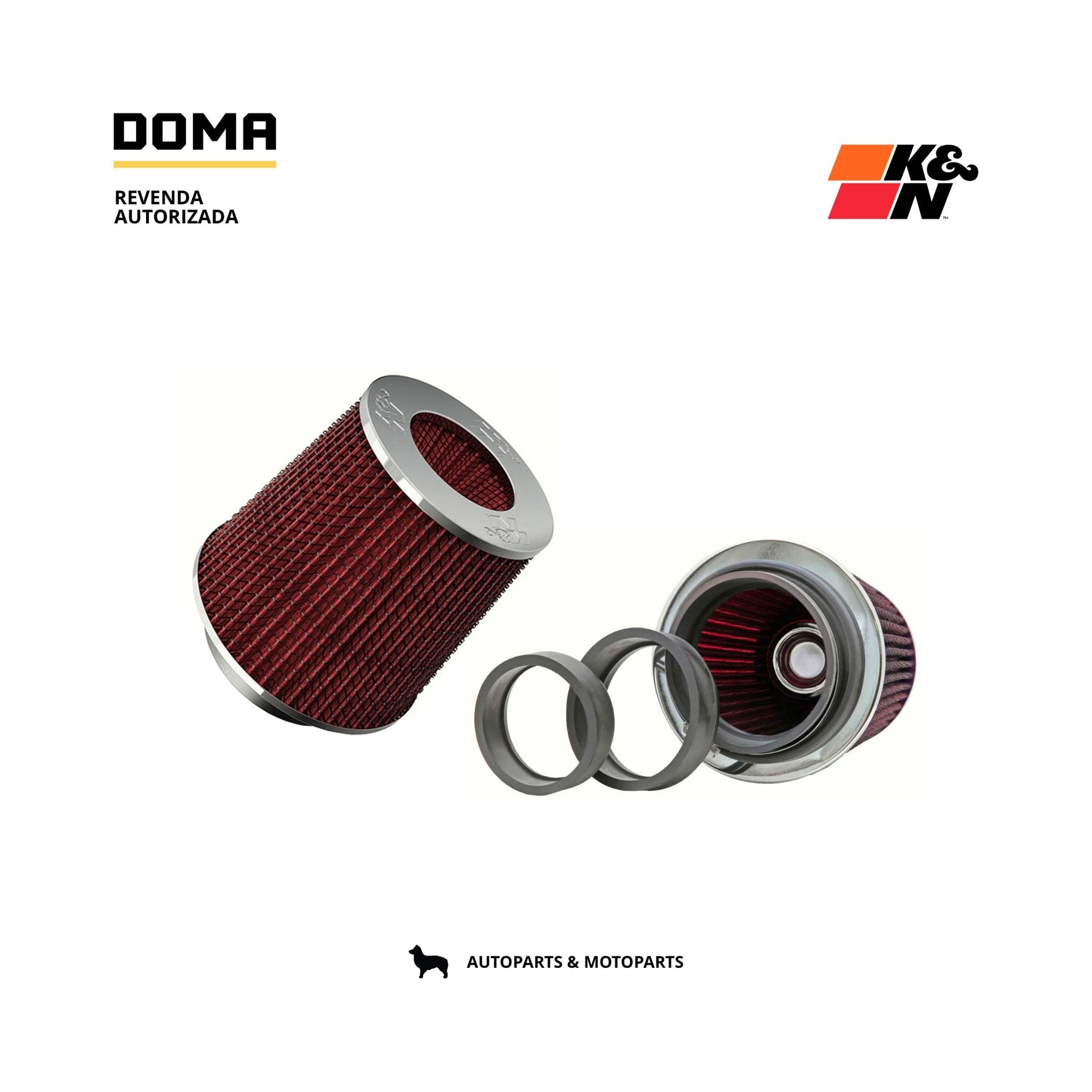 Kit K&N Filtro De Ar Esportivo 1001 E Kit Limpeza Filtro Ar - DOMA