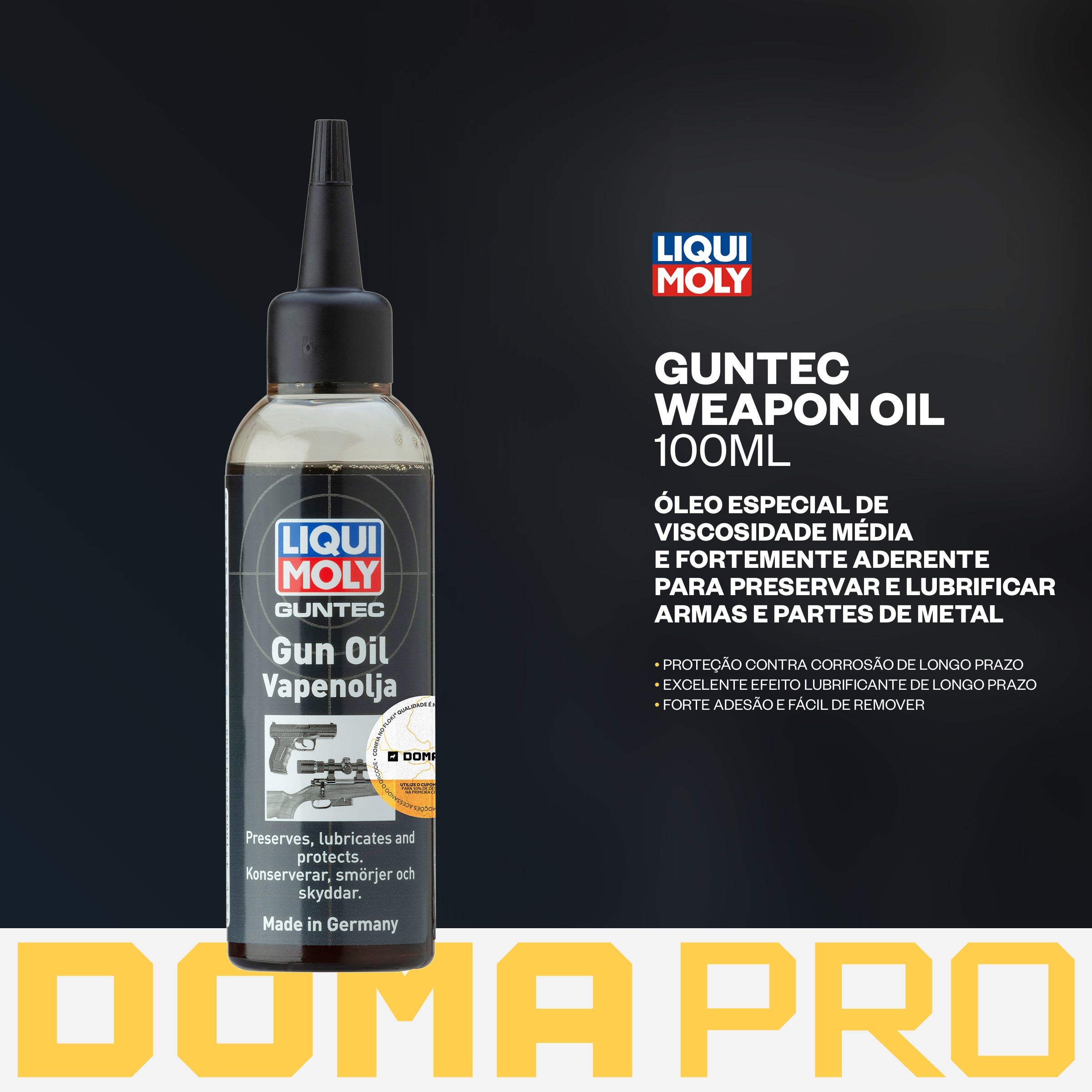 Guntec Weapon Oil 100ml - Liqui Moly - Óleo Lubrificante Para Armas