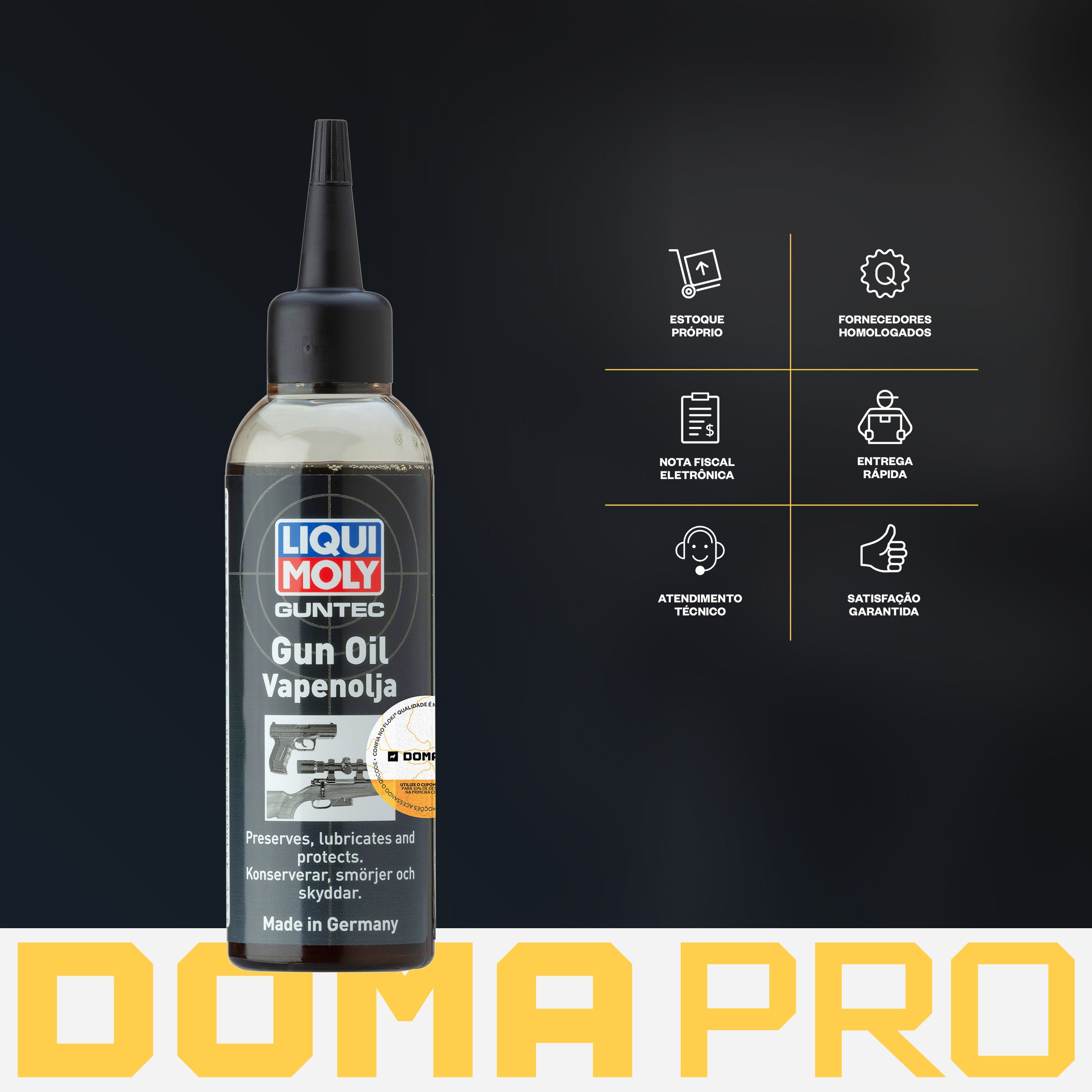 Guntec Weapon Oil 100ml - Liqui Moly - Óleo Lubrificante Para Armas