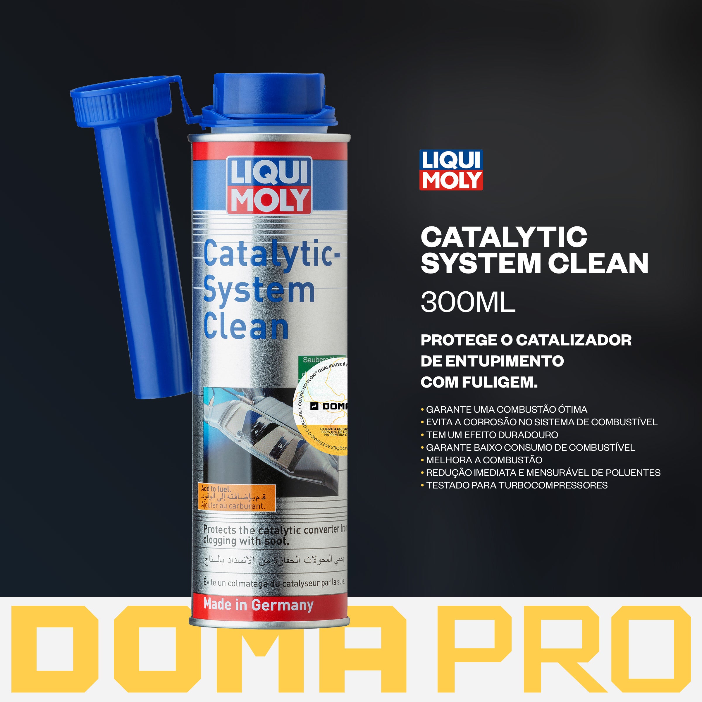 Catalytic System Clean 300ml - Liqui Moly - Limpeza Catalisador