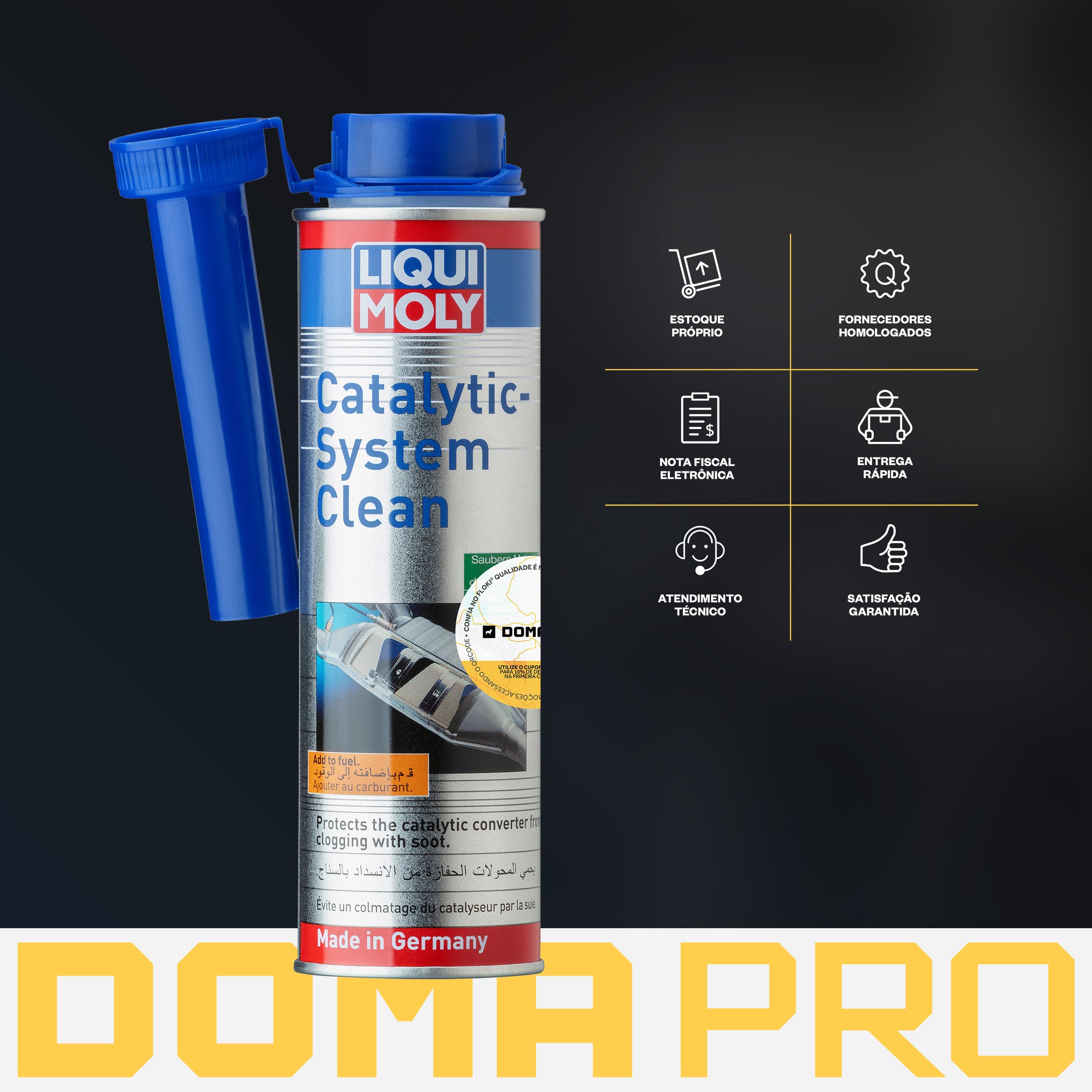 Catalytic System Clean 300ml - Liqui Moly - Limpeza Catalisador