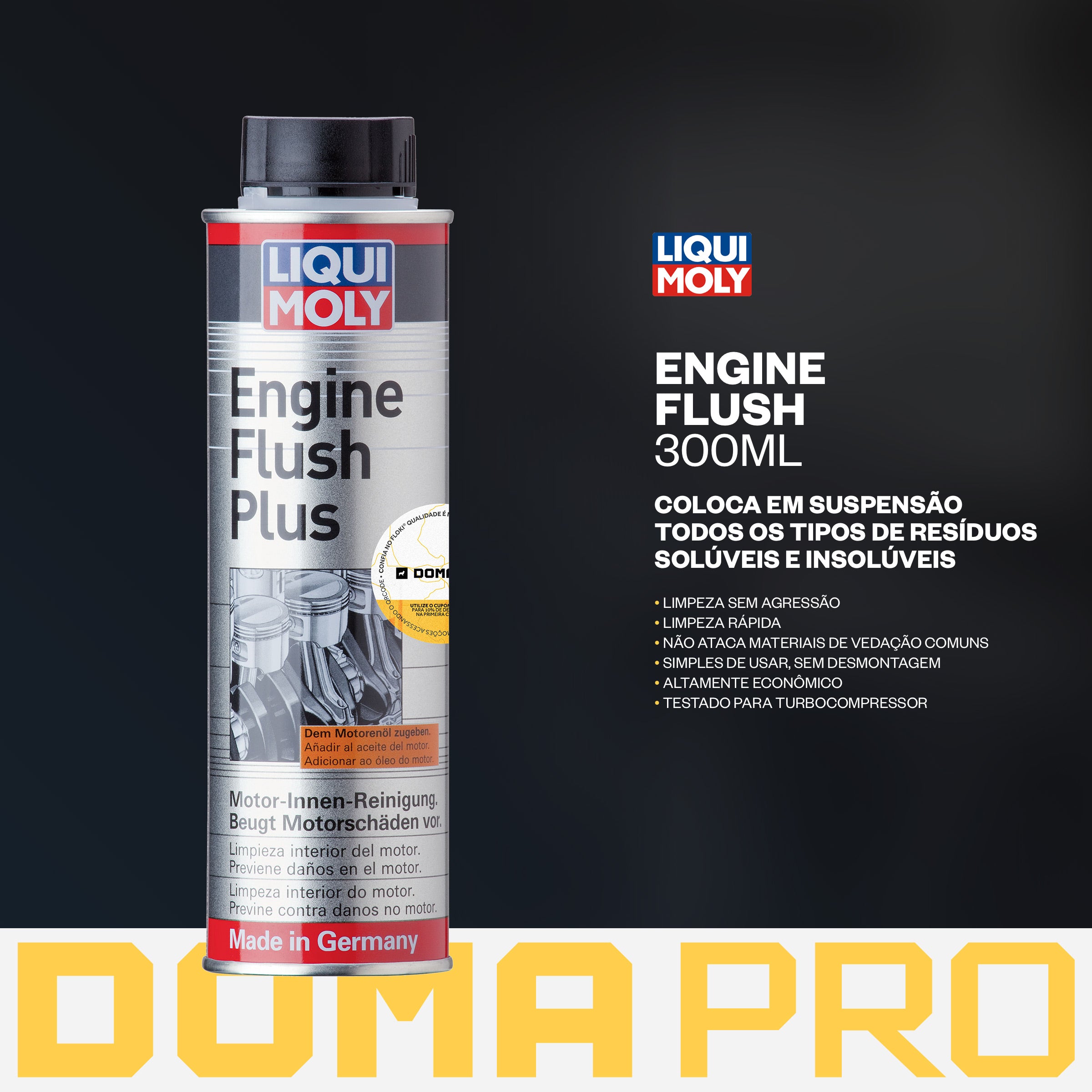 Engine Flush Plus 300ml - Liqui Moly - Limpeza Rápida Do Motor