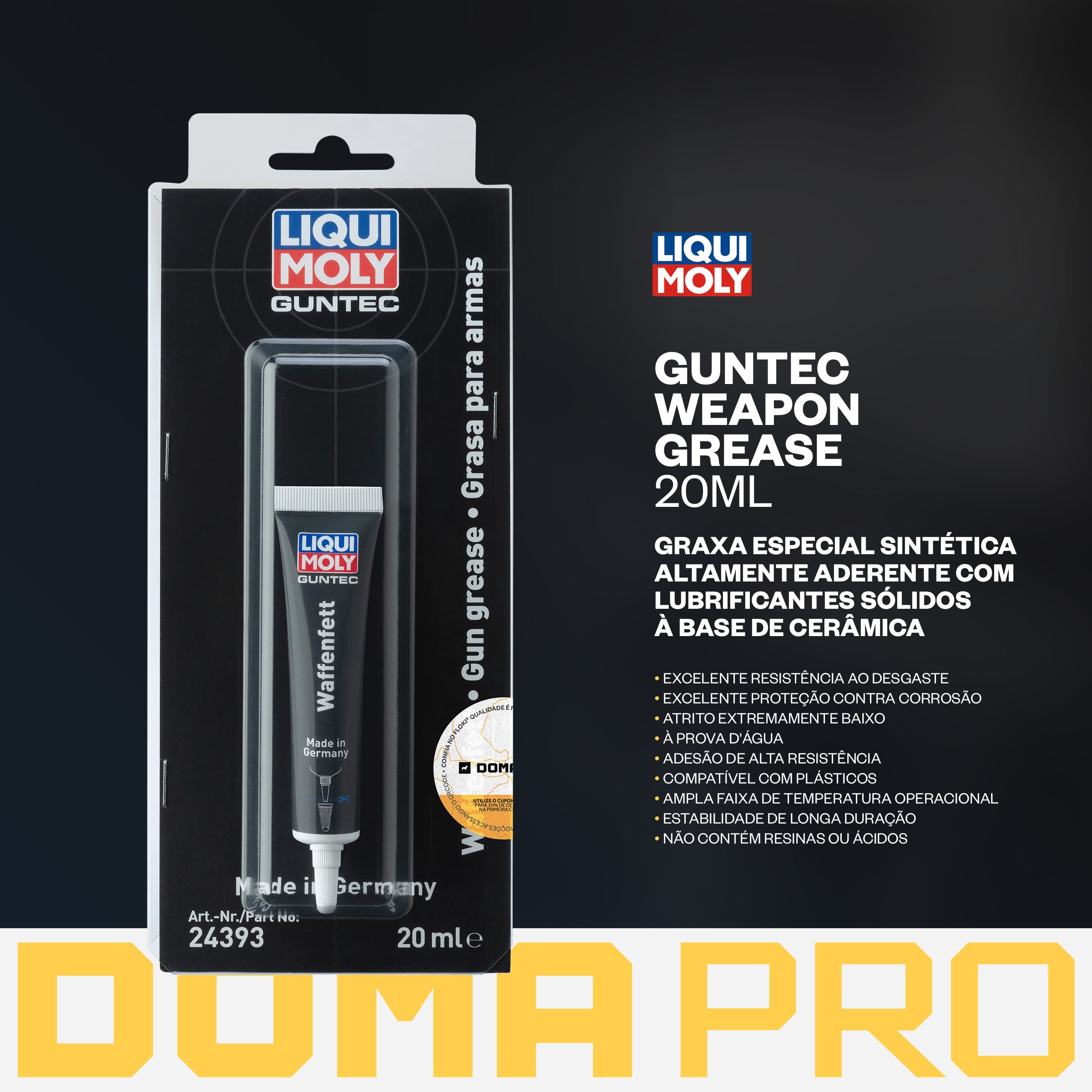 Guntec Weapon Grease 20ml - Liqui Moly - Graxa Lubrificante para Armas