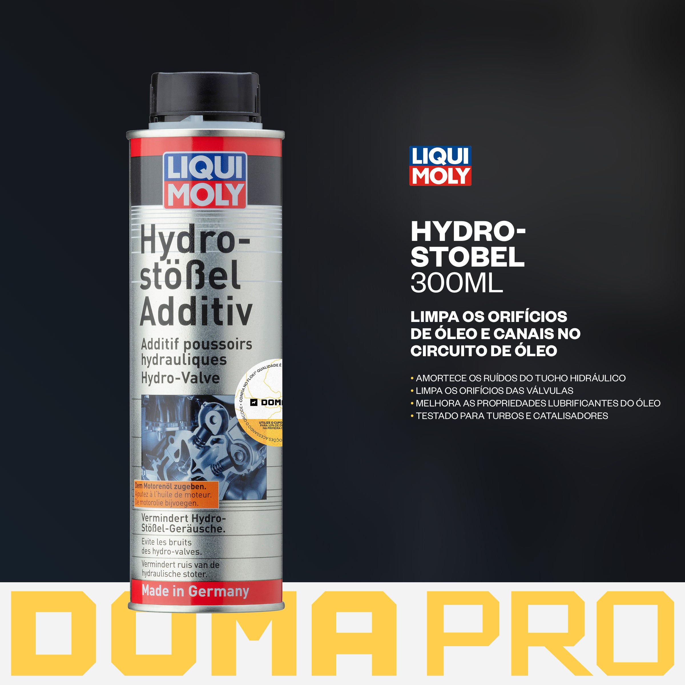 Hydro Stobel Additiv 300ml - Liqui Moly - Elimina Barulho Tucho