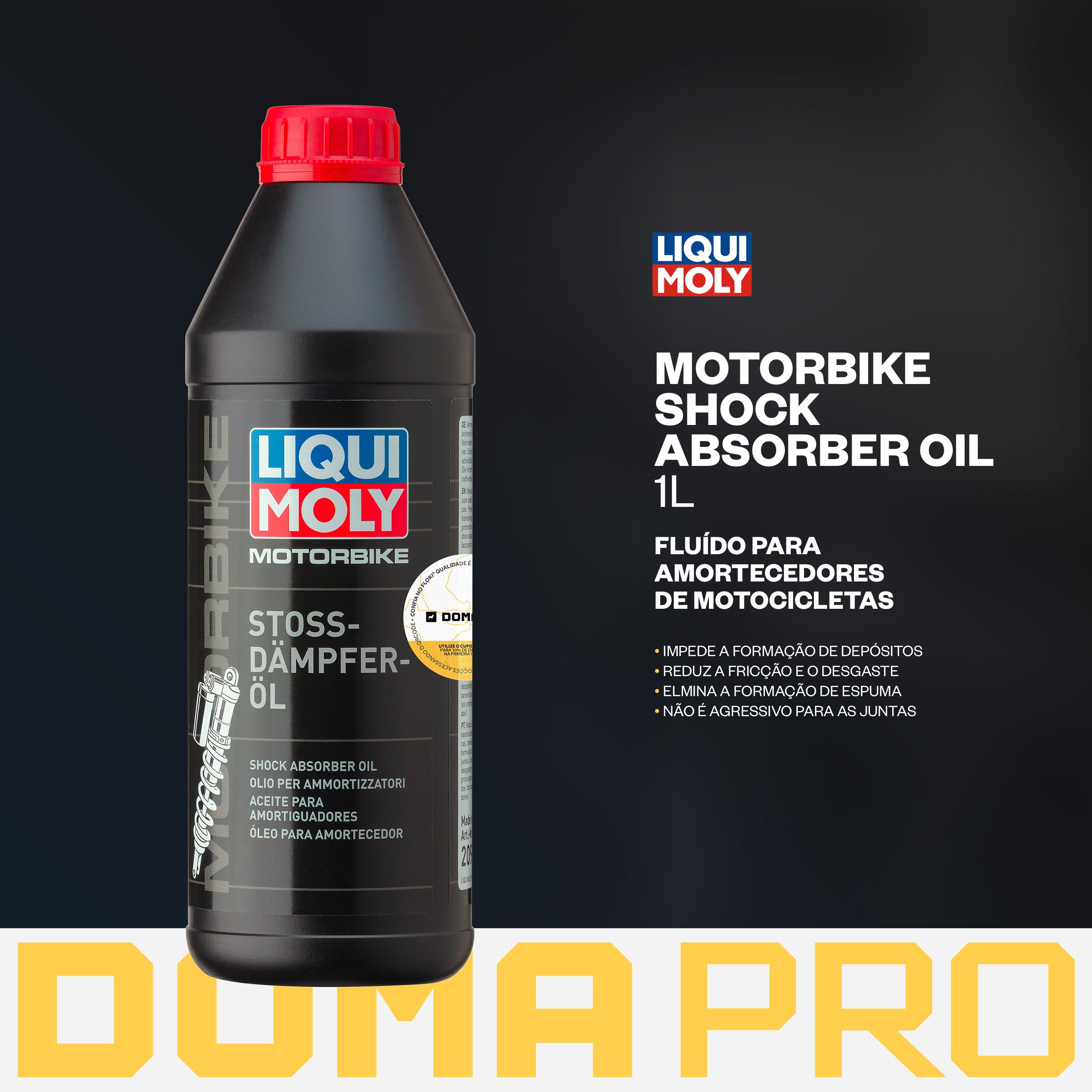 Motorbike Shock Absorber Oil 1l - Liqui Moly - Óleo Amortecedor Traseiro Motos