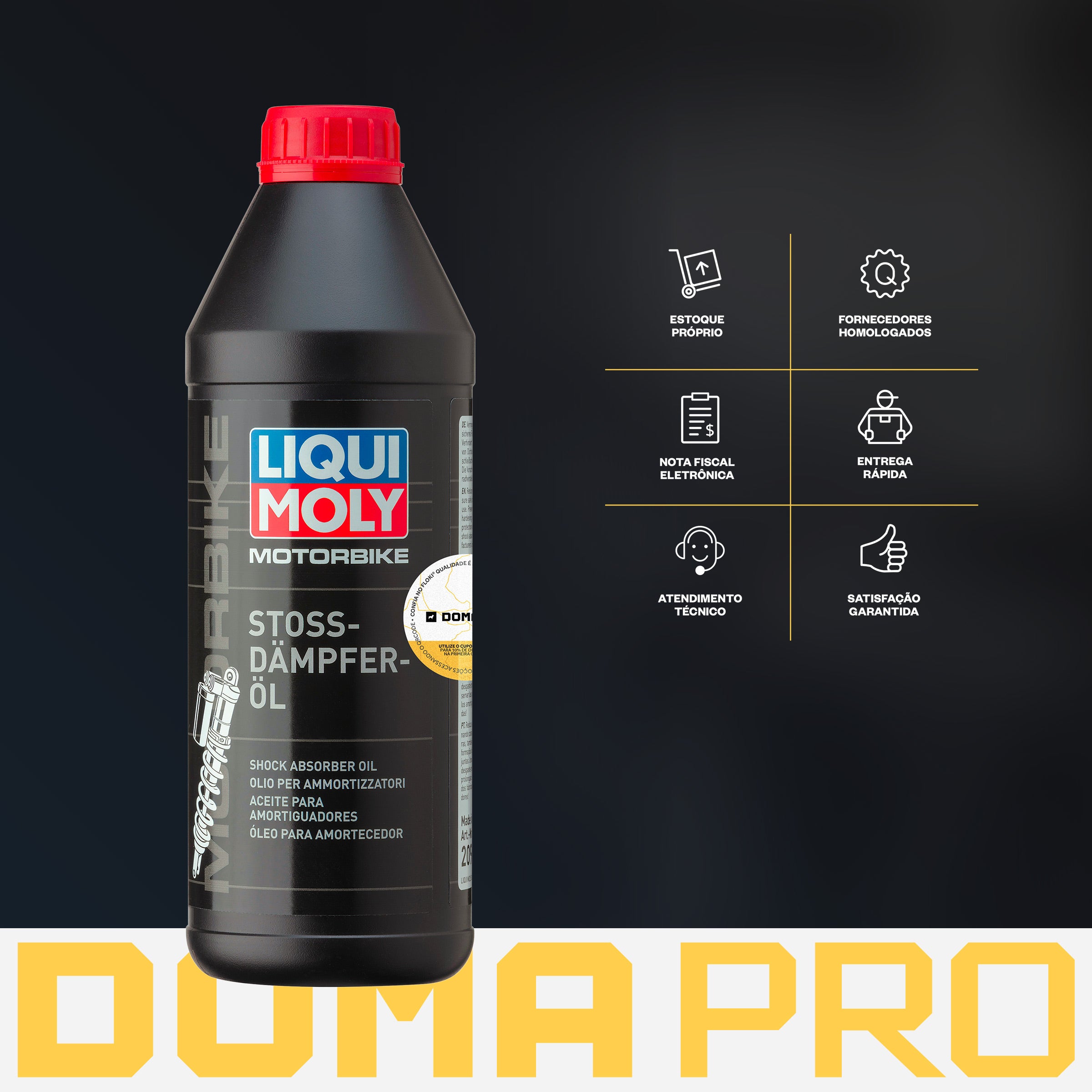 Motorbike Shock Absorber Oil 1l - Liqui Moly - Óleo Amortecedor Traseiro Motos