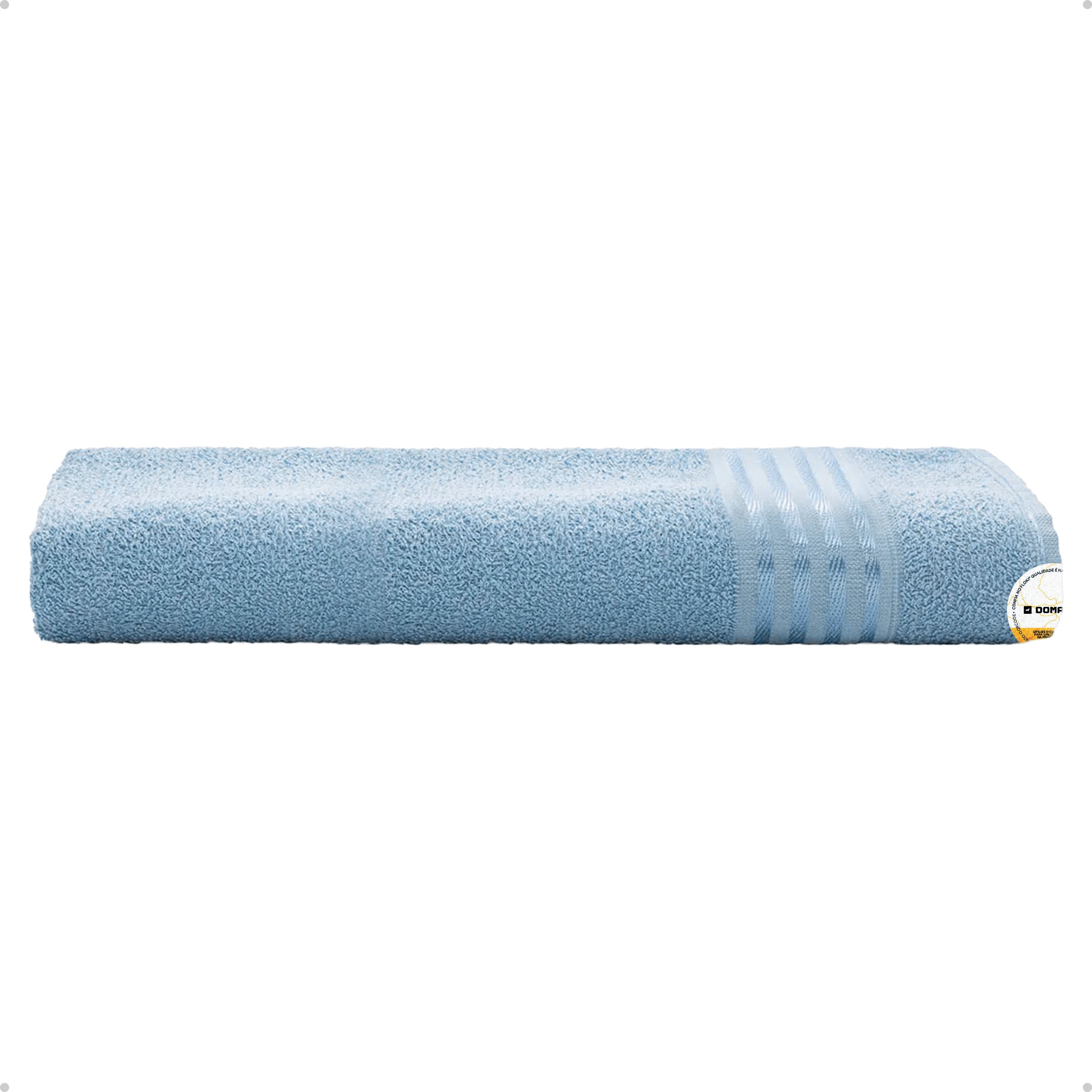 Toalha Decor De Banho Azul 62x120cm Camesa Algodão Macia
