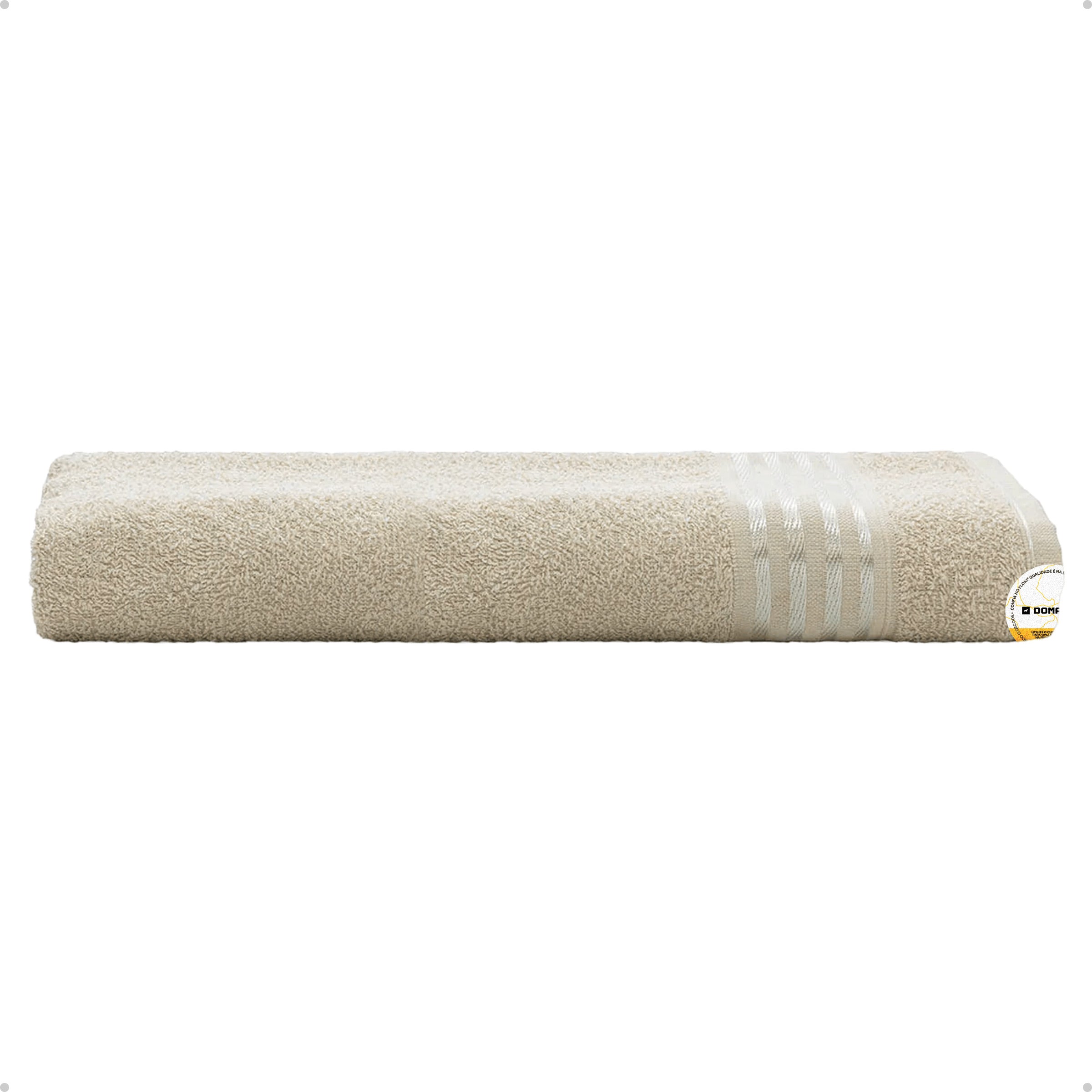 Toalha Decor De Banho Bege 62x120cm Camesa Algodão Macia