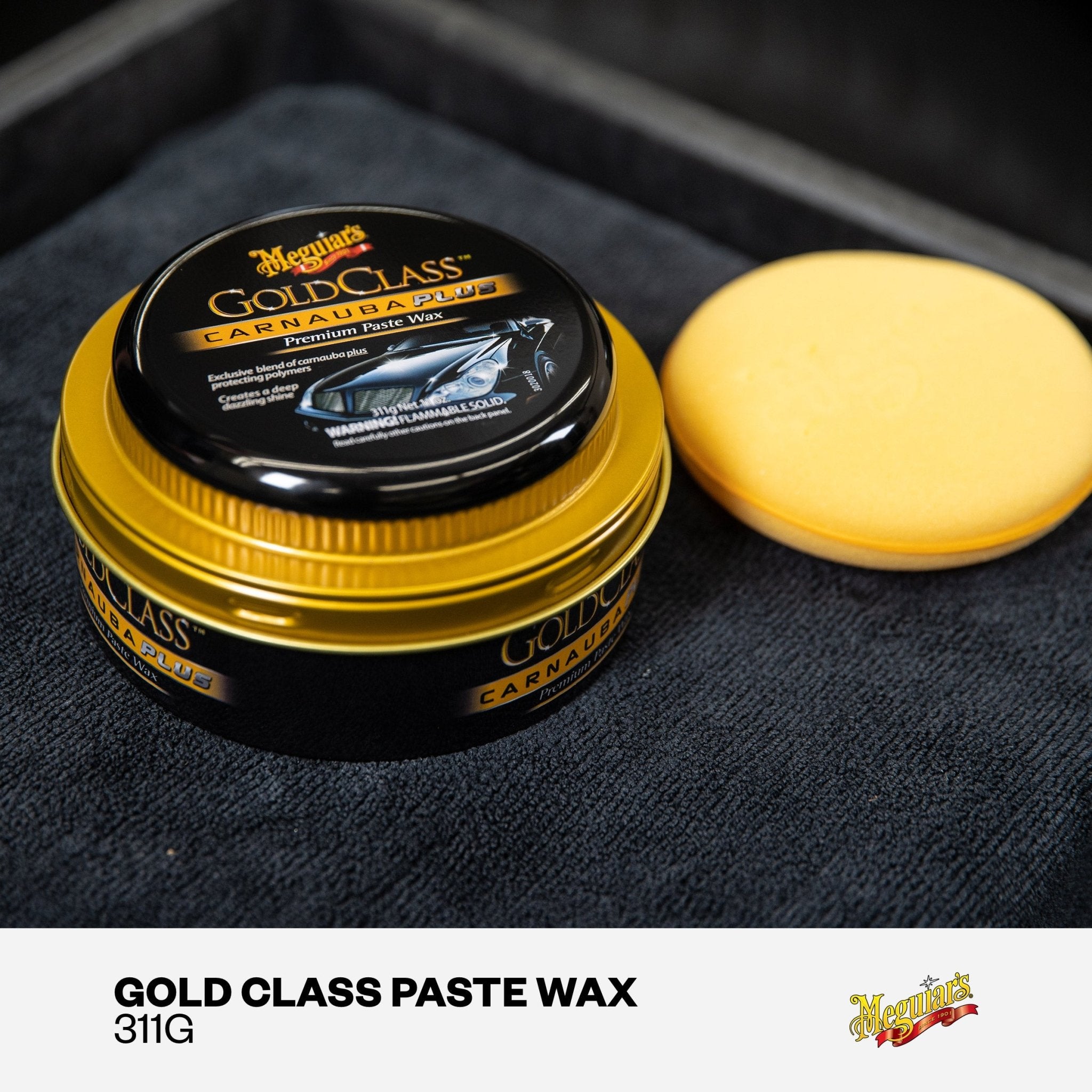 Cera de Carnaúba Automotiva - Gold Class Paste Car Wax 311g - Meguiar's - DOMA