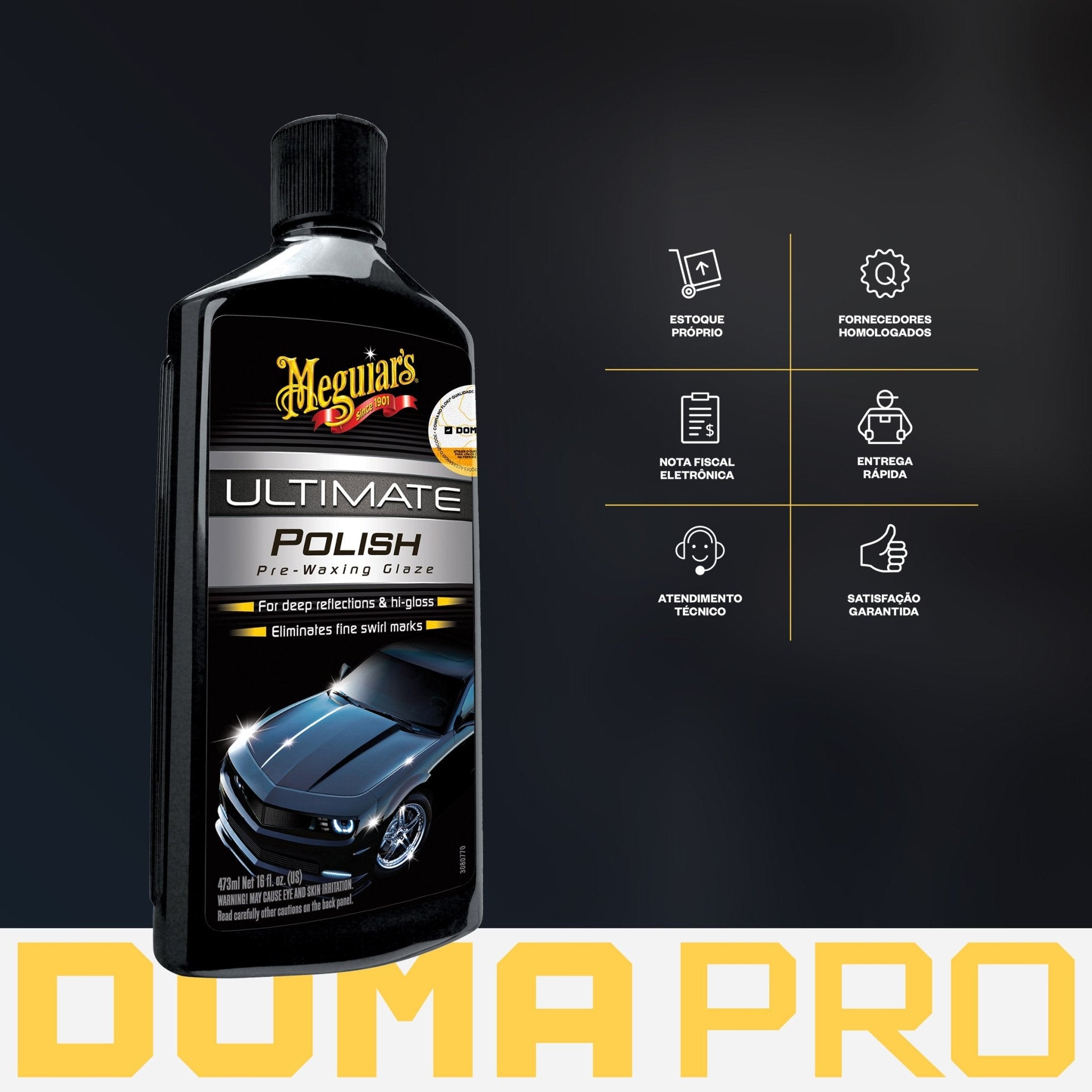 Cera Líquida Cristalizadora - Ultimate Polish 473ml - Meguiar's - DOMA