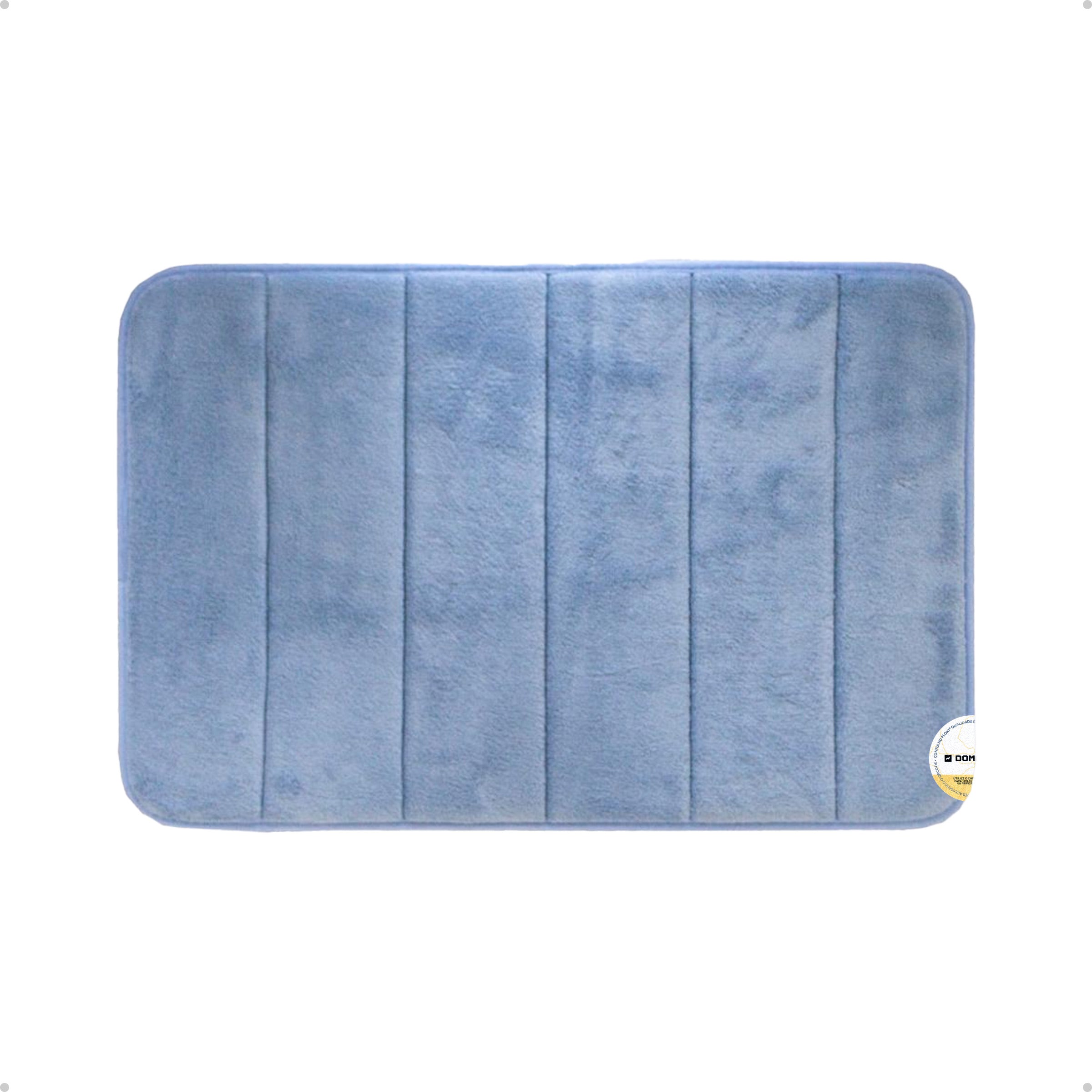 Tapete Supersoft Azul - Camesa - Banheiro Antiderrapante Super Absorvente 40x60cm