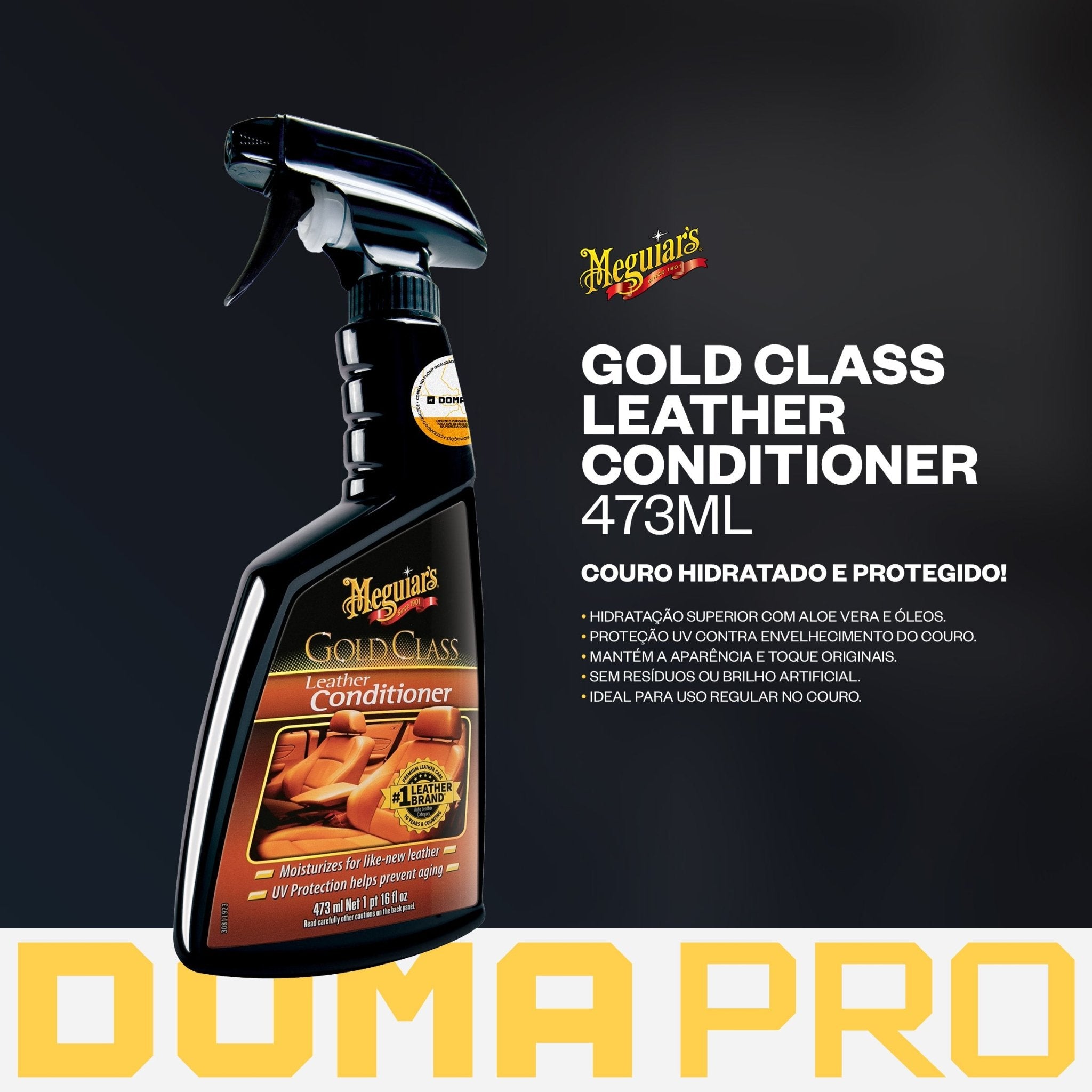 Hidratante de Couros - Gold Class Leather Conditioner 473ml - Meguiar's - DOMA