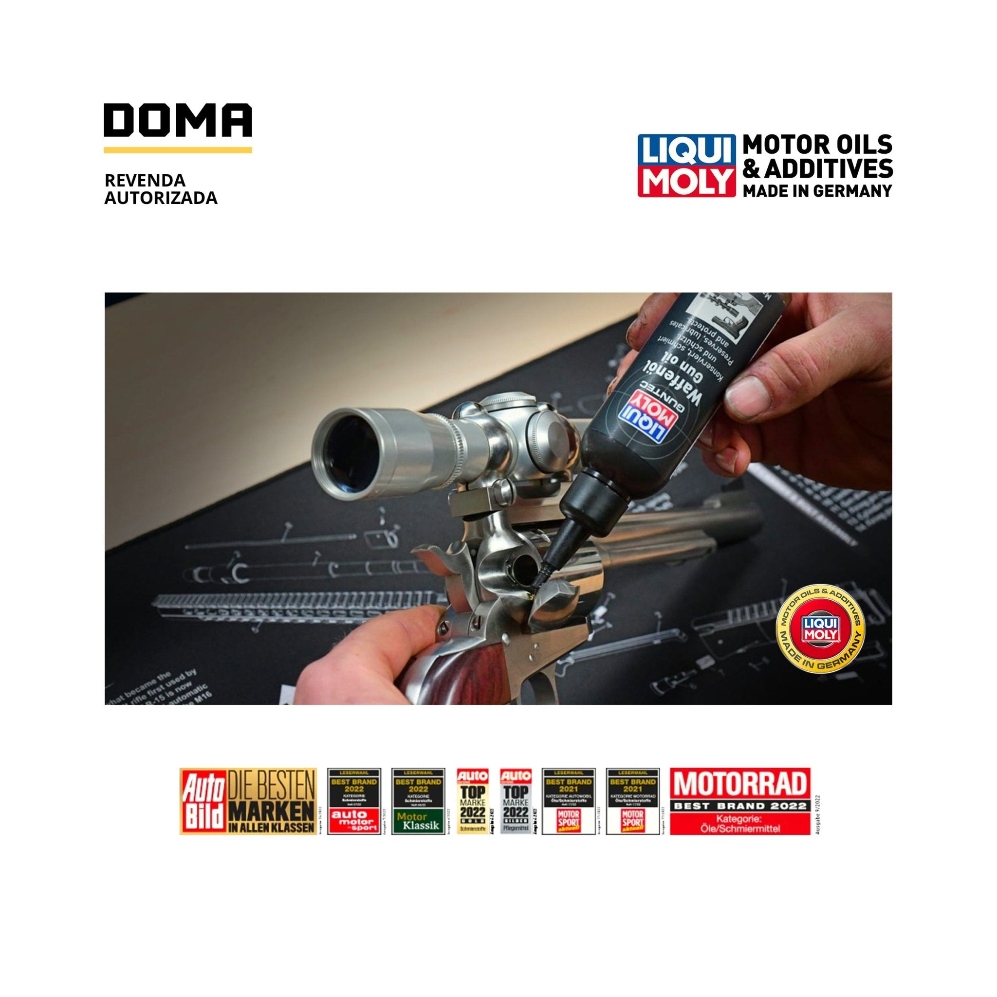 Kit Liqui Moly Guntec Care Spray Grease Oil Rapid Cleaner - DOMA