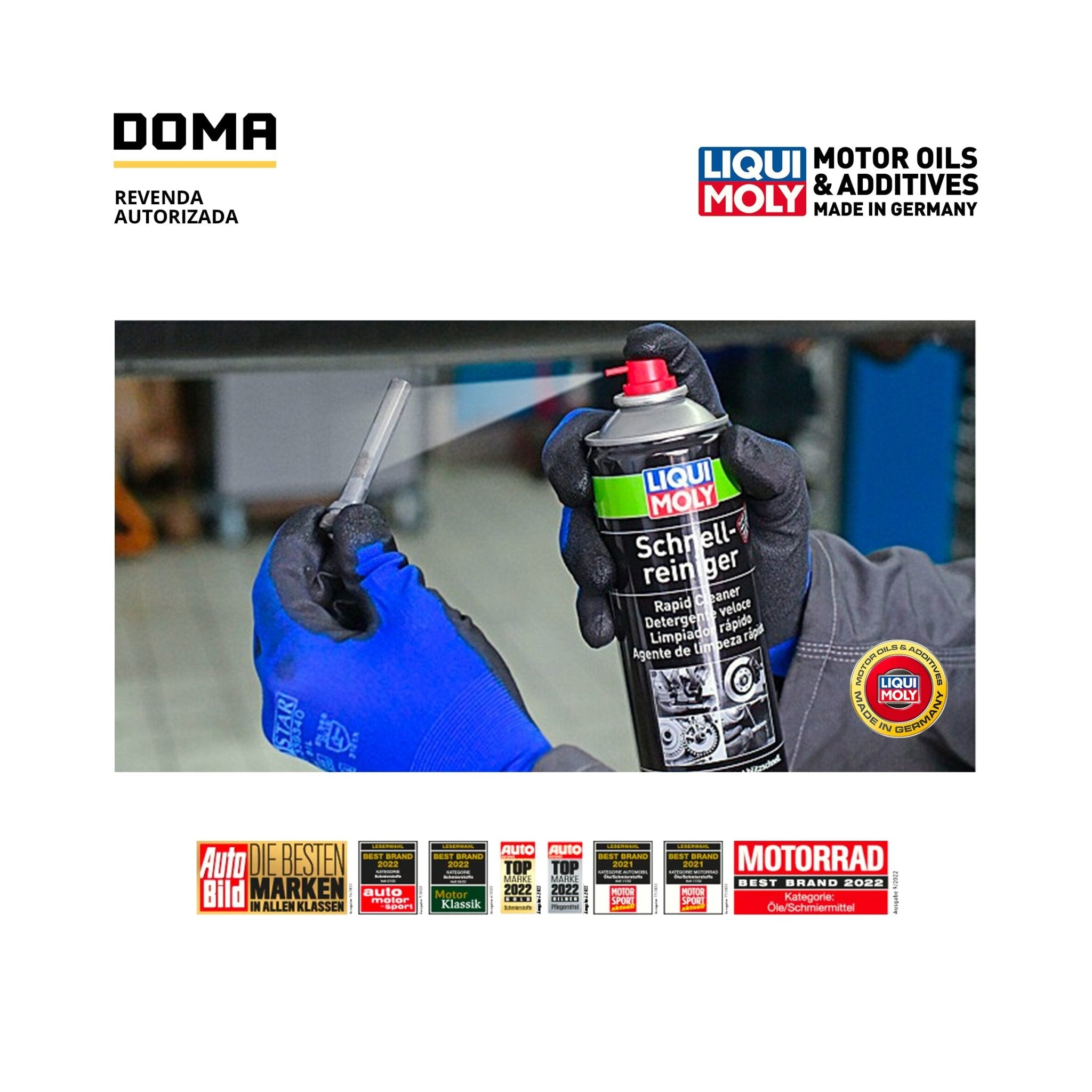 Kit Liqui Moly Guntec Care Spray Grease Oil Rapid Cleaner - DOMA