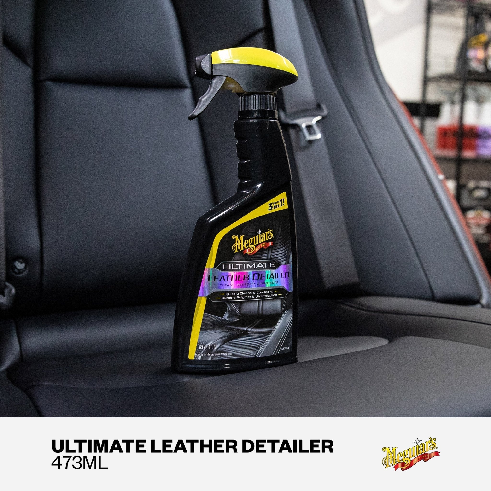 Limpa Hidrata e Protege Couro Automotivo - Ultimate Leather Detailer 473ml - Meguiar's - DOMA