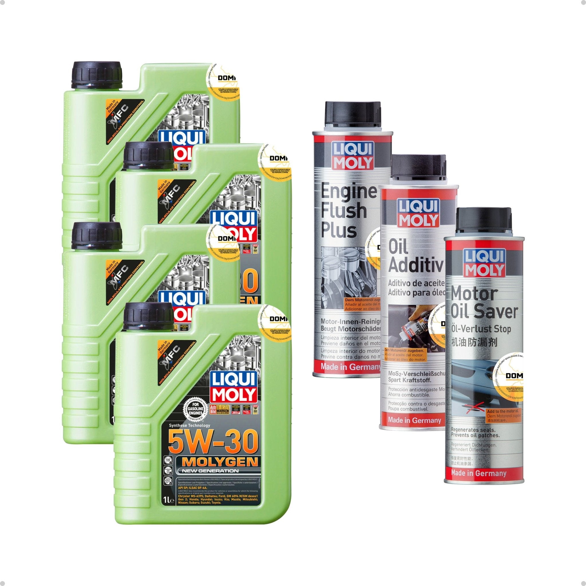 Liqui Moly Alta Quilometragem e Folgas 5W - 30 4L Aditivos - DOMA