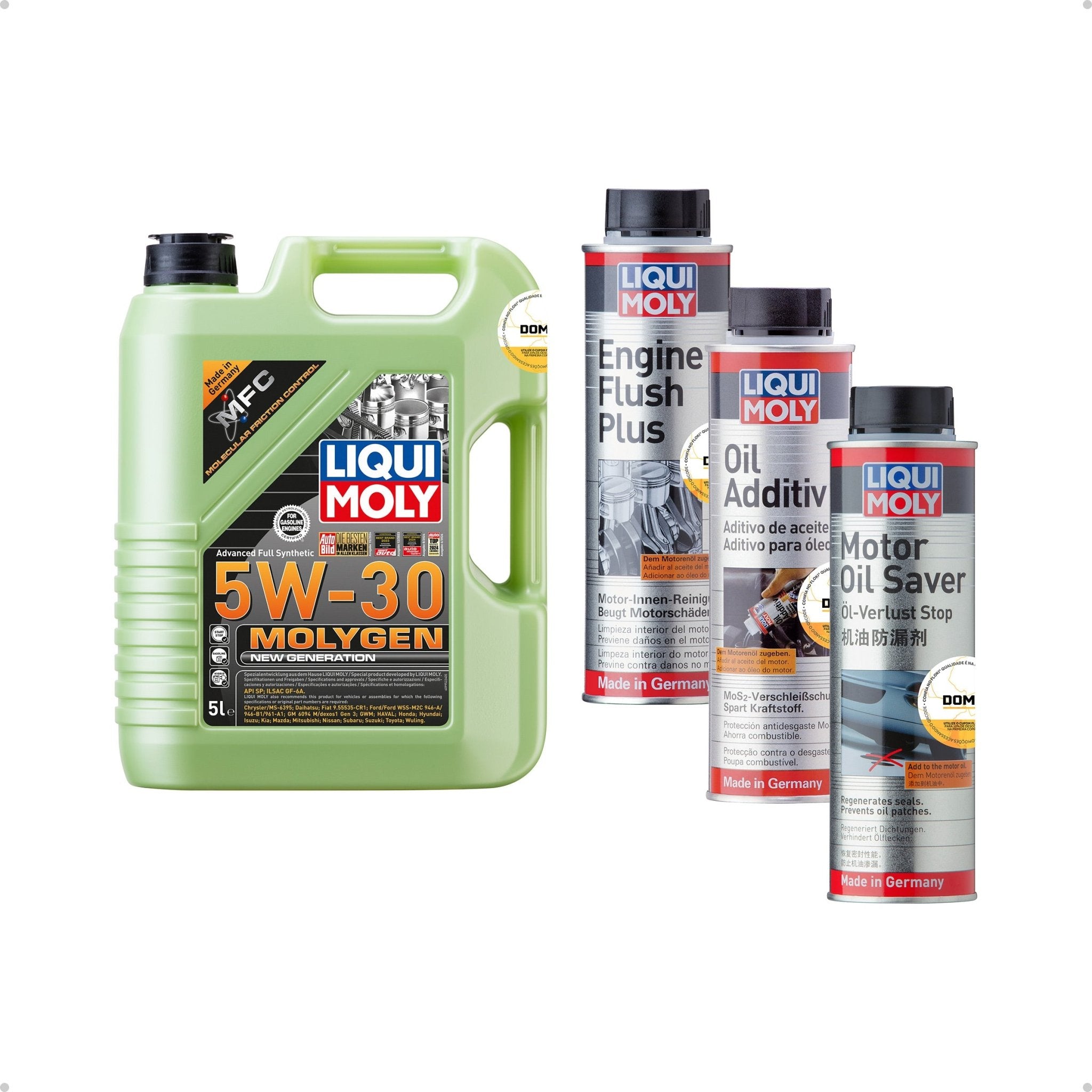 Liqui Moly Alta Quilometragem e Folgas 5W - 30 5L Aditivos - DOMA