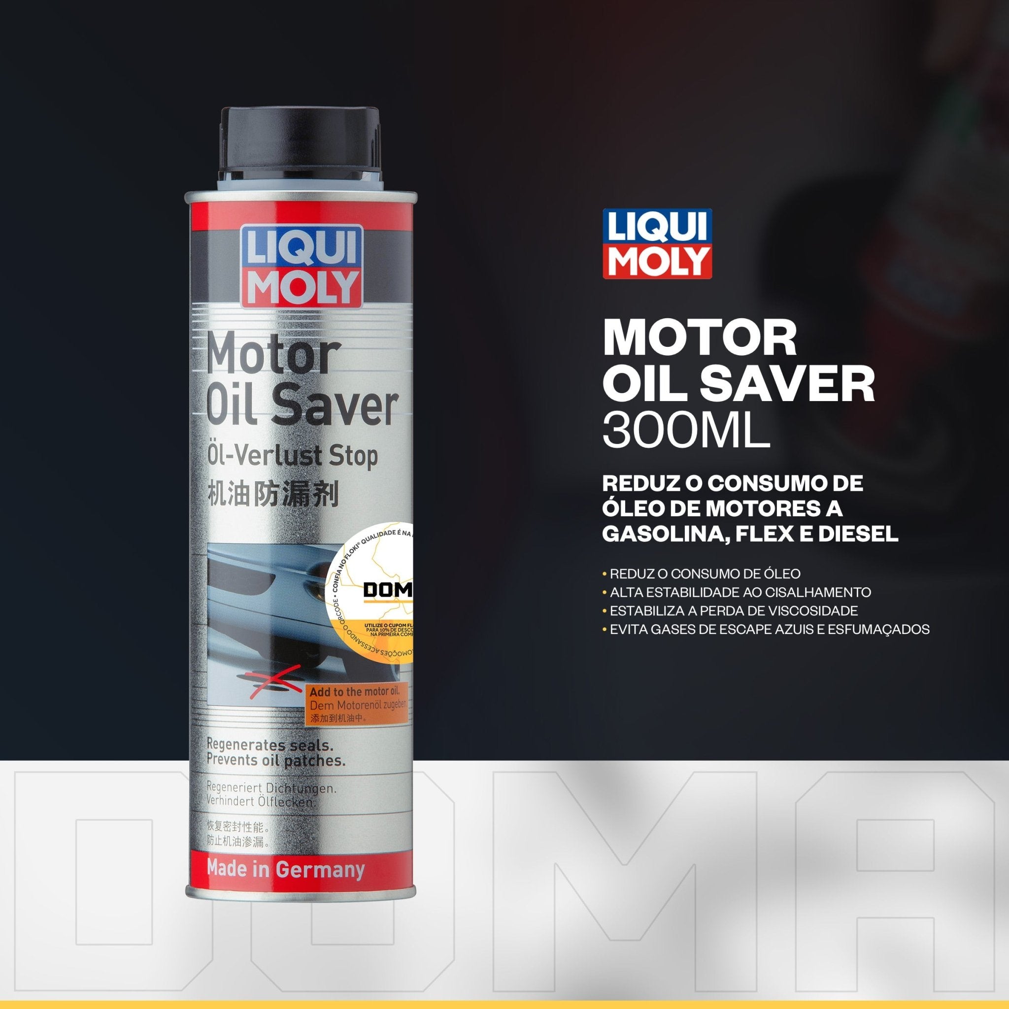 Liqui Moly Alta Quilometragem e Folgas 5W - 40 5L Aditivos - DOMA