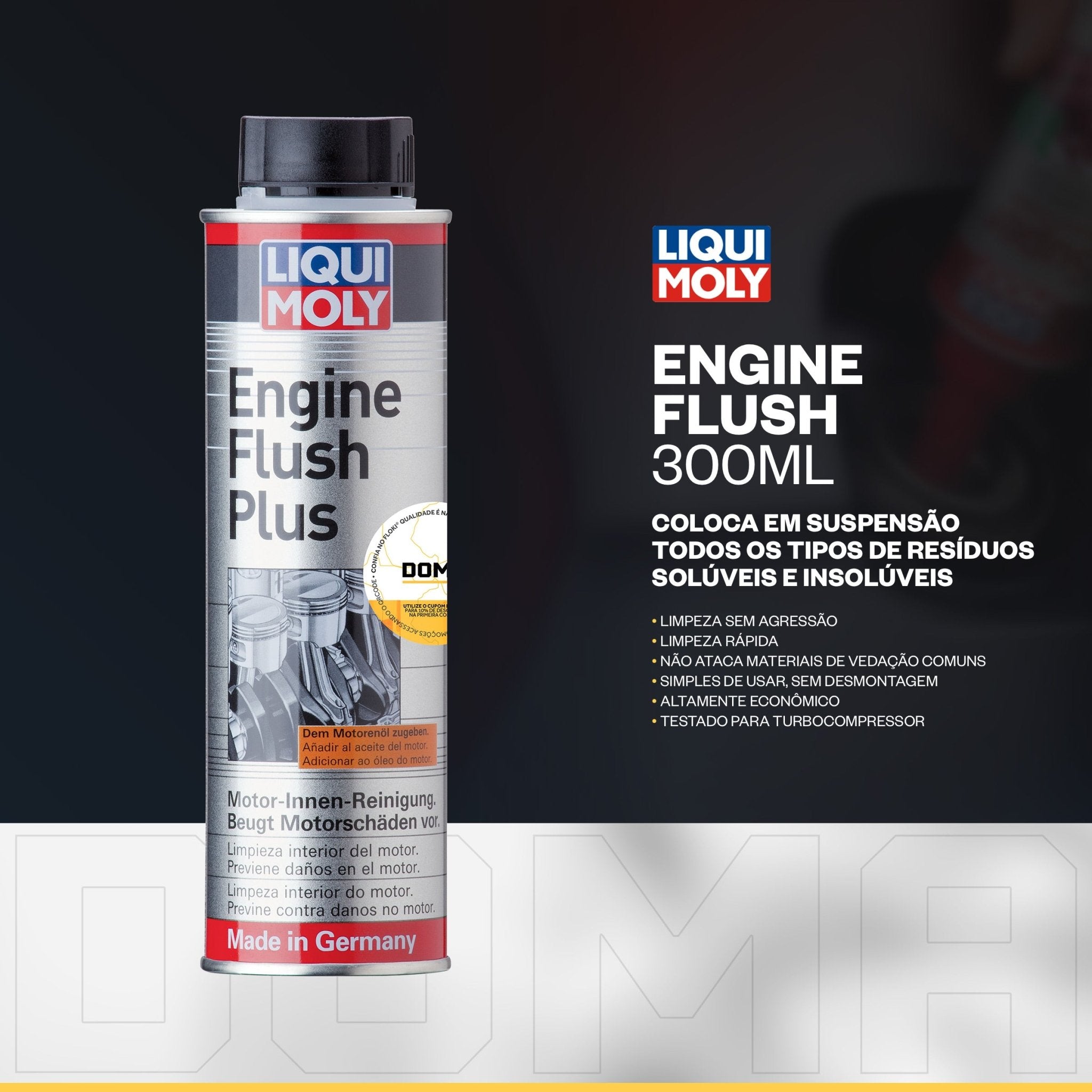 Liqui Moly Alta Quilometragem e Folgas 5W - 40 5L Aditivos - DOMA