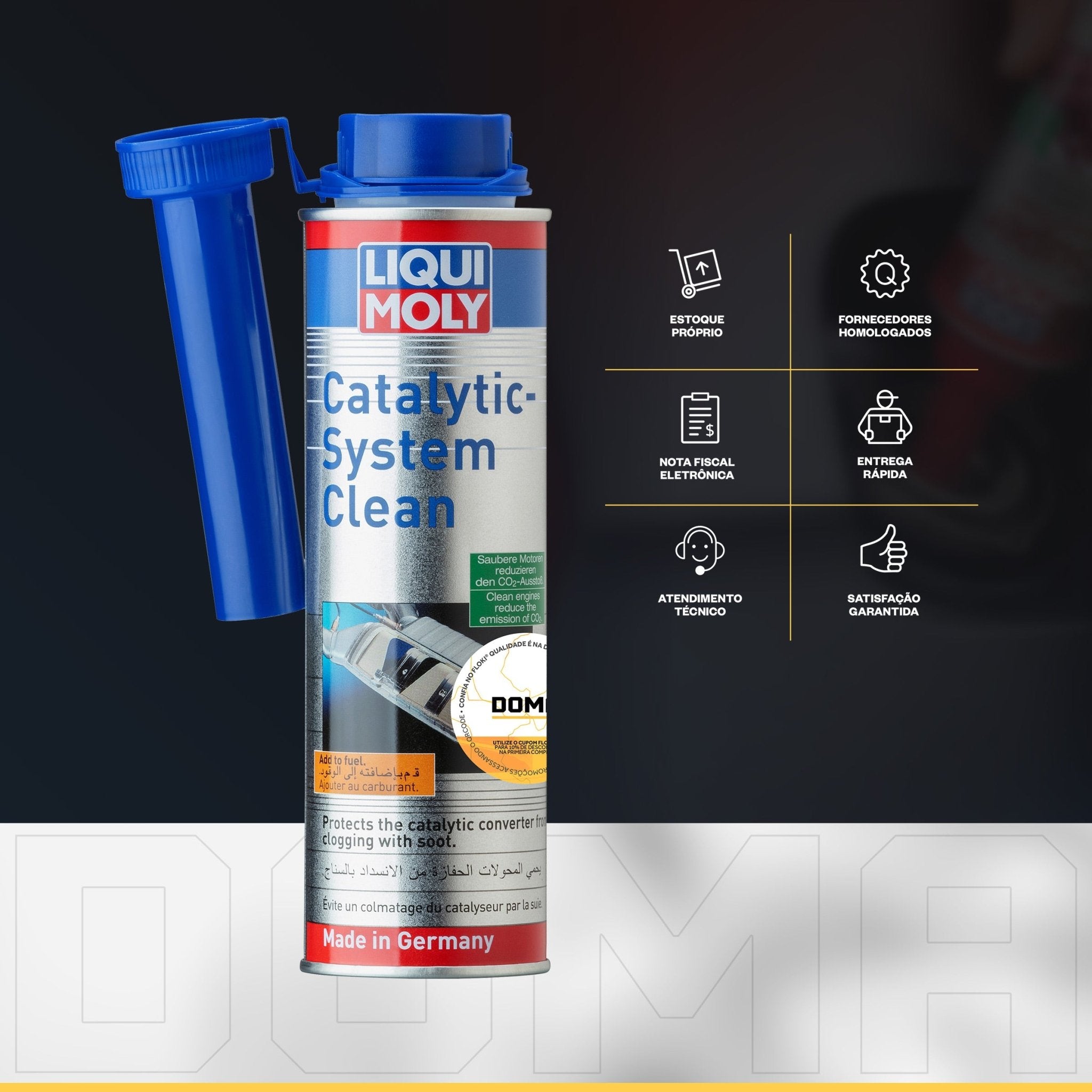 Liqui Moly Catalytic System Clean 300ml Limpeza Catalisador - DOMA