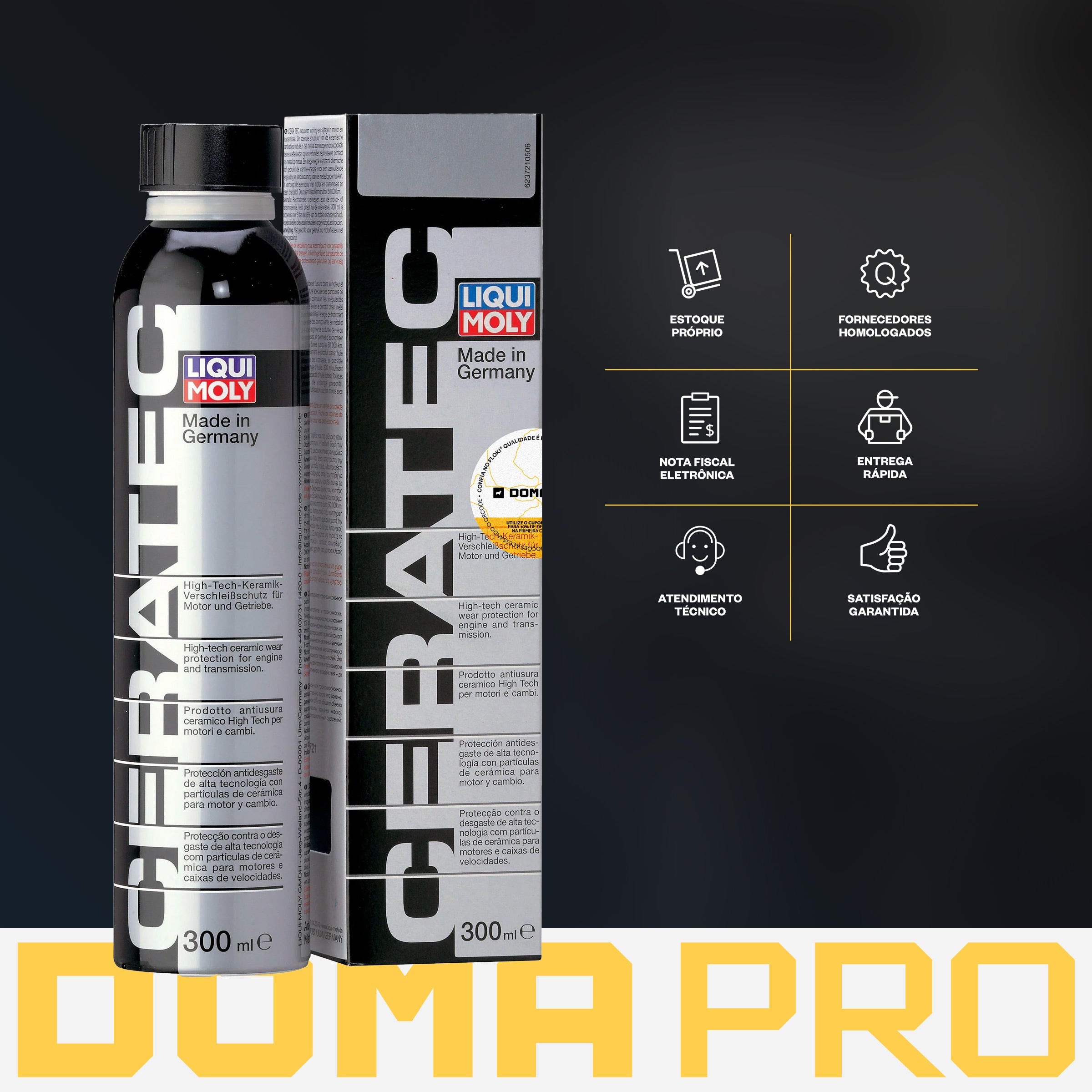 Ceratec 300ml - Liqui Moly - Redutor Atrito de Alta Performance Proteção Motor