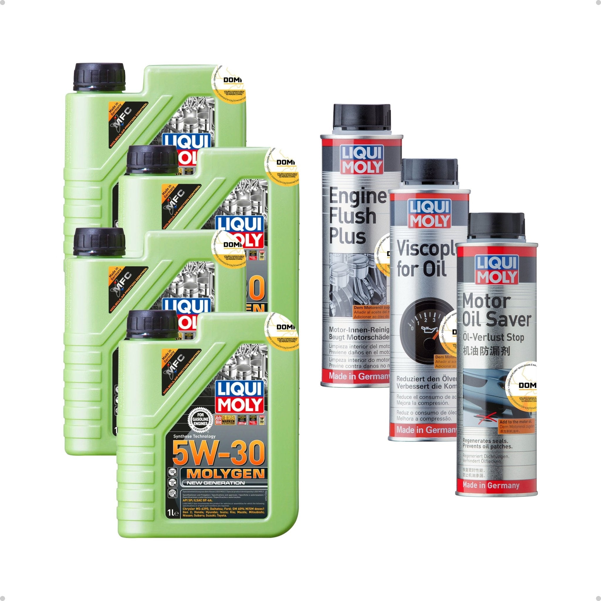 Liqui Moly Consumo de Óleo Molygen 5W - 30 4L Aditivos - DOMA