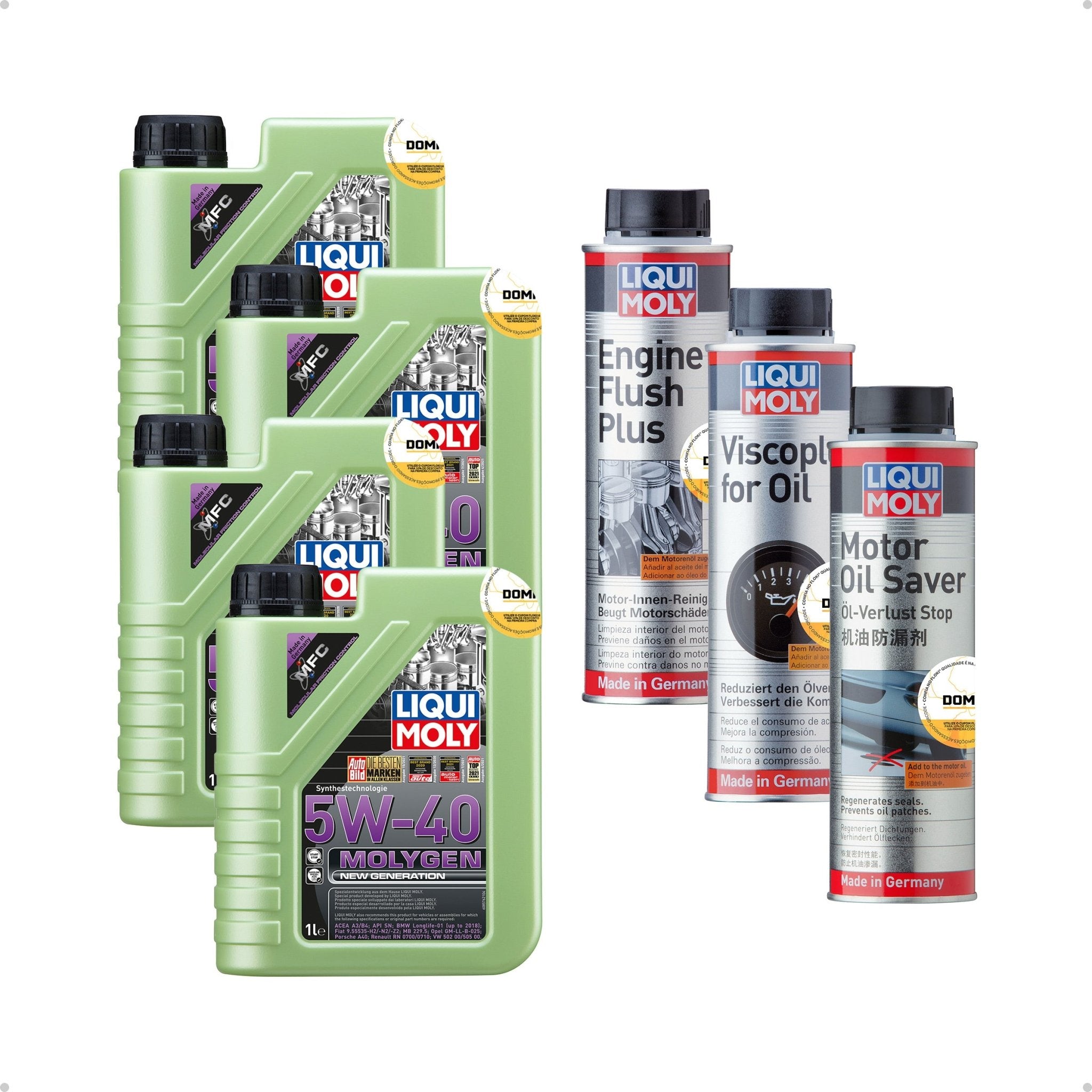 Liqui Moly Consumo de Óleo Molygen 5W - 40 4L Aditivos - DOMA