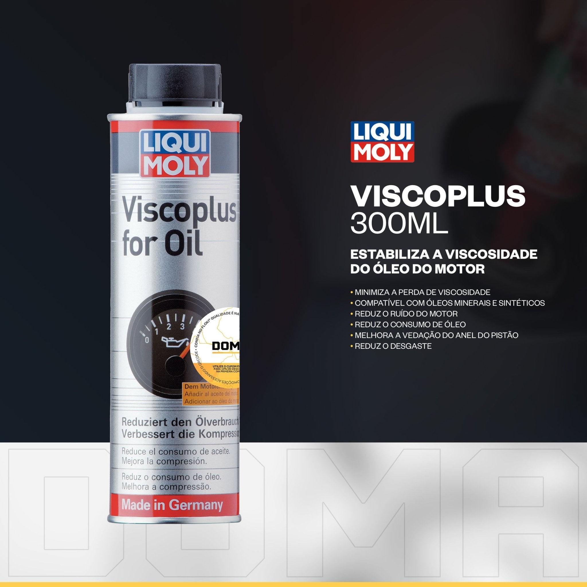 Liqui Moly Consumo de Óleo Molygen 5W - 40 5L Aditivos - DOMA