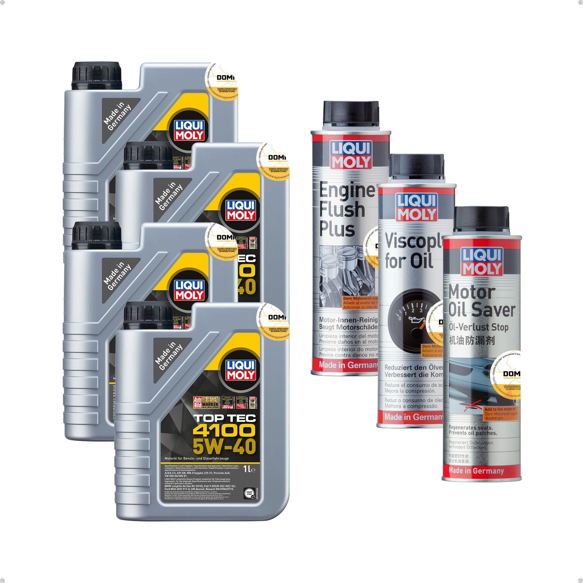 Liqui Moly Consumo de Óleo Top Tec 4100 5W - 40 4L Aditivos - DOMA