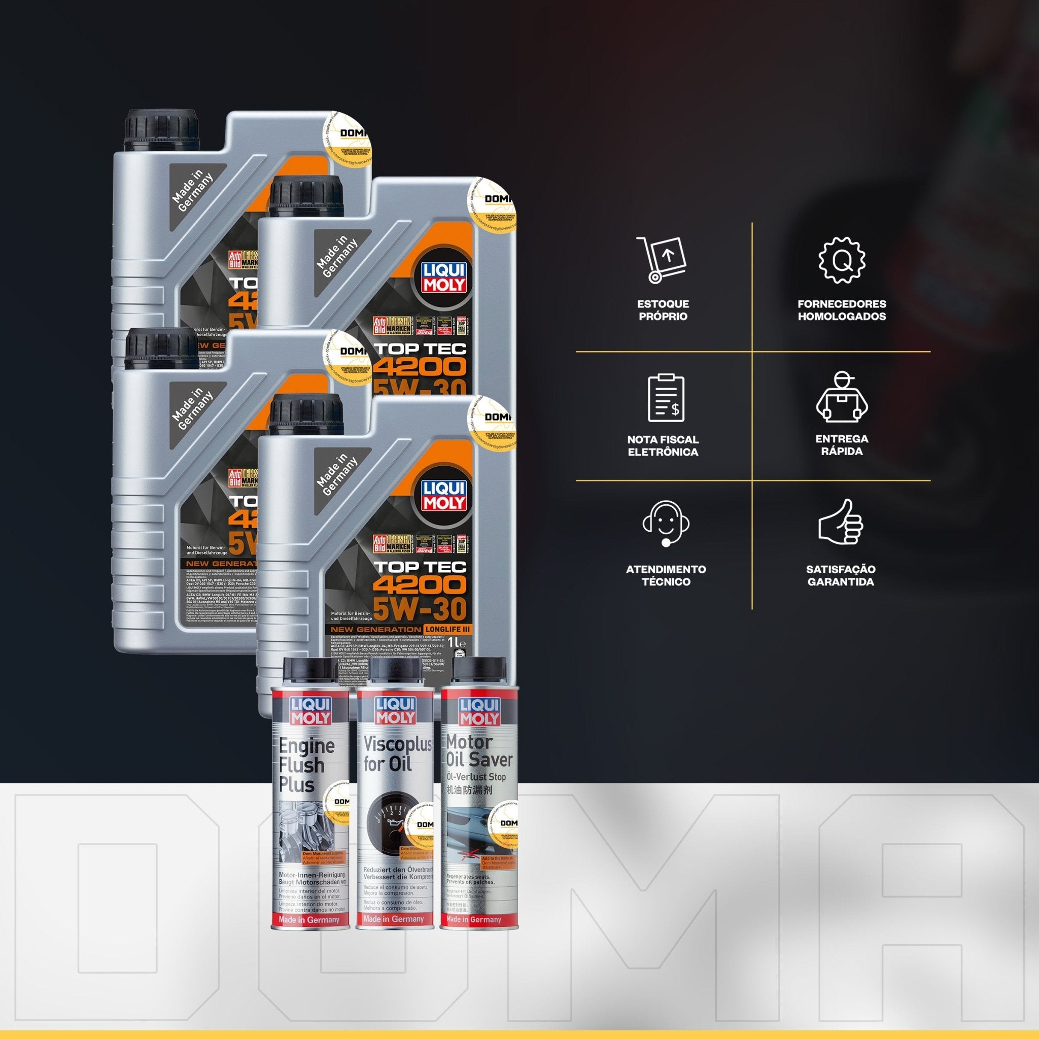 Liqui Moly Consumo de Óleo Top Tec 4200 5W - 30 4L Aditivos - DOMA