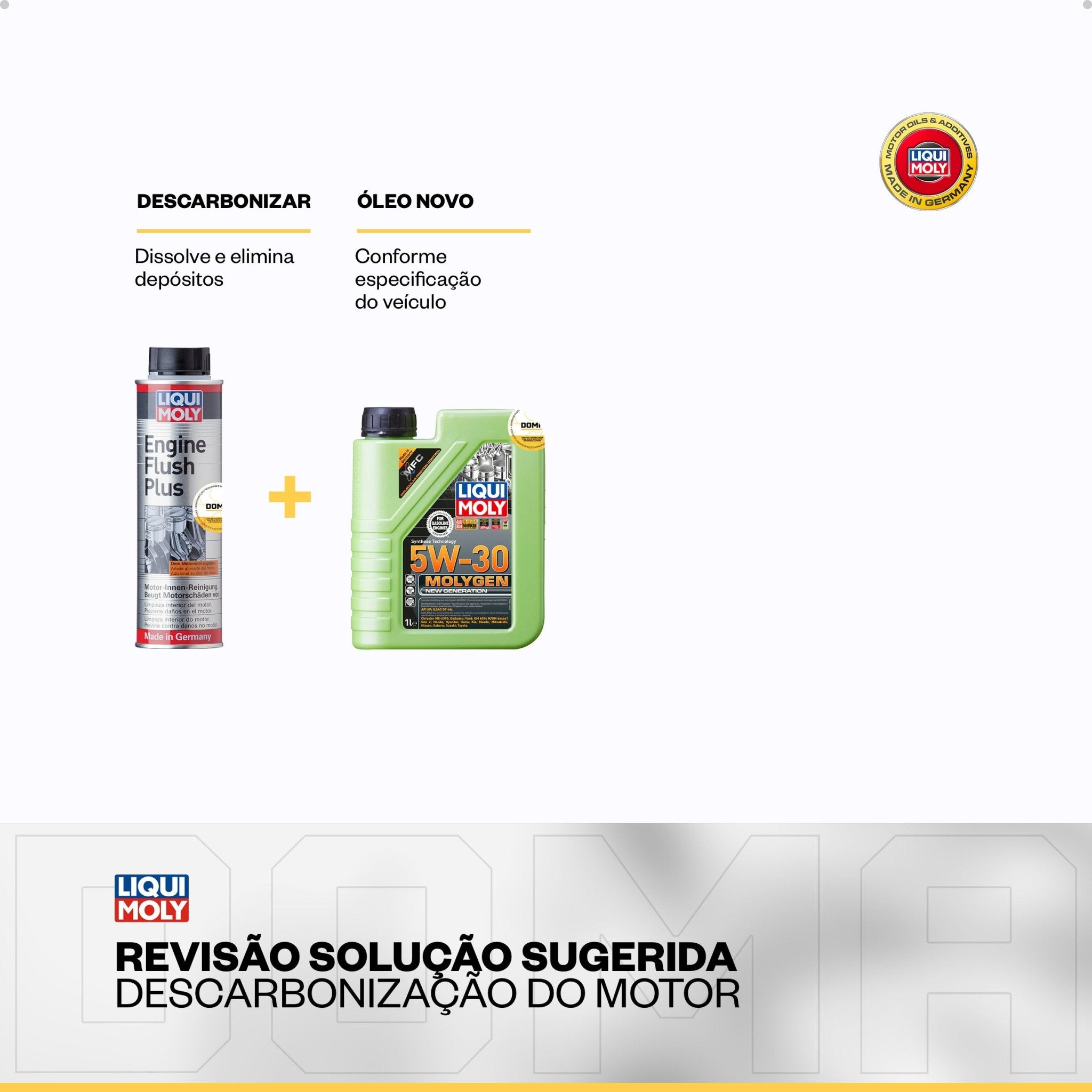 Liqui Moly Descarbonização Molygen 5W - 30 4L Aditivos - DOMA