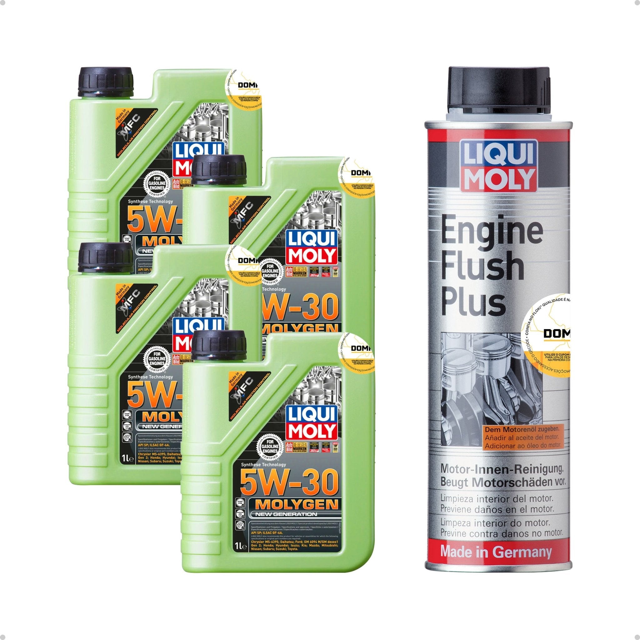 Liqui Moly Descarbonização Molygen 5W - 30 4L Aditivos - DOMA