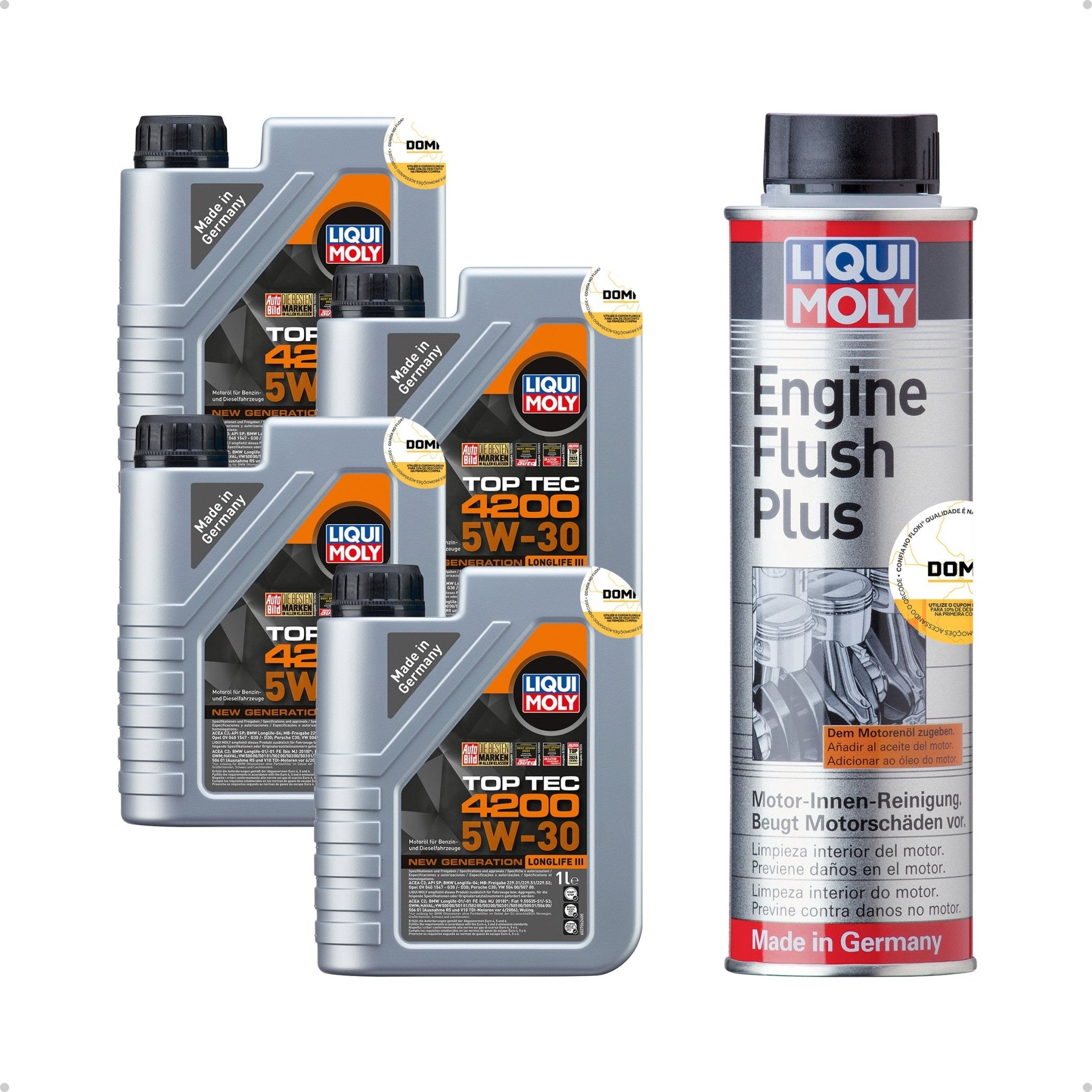 Liqui Moly Descarbonização Top Tec 4200 5W - 30 4L Aditivos - DOMA