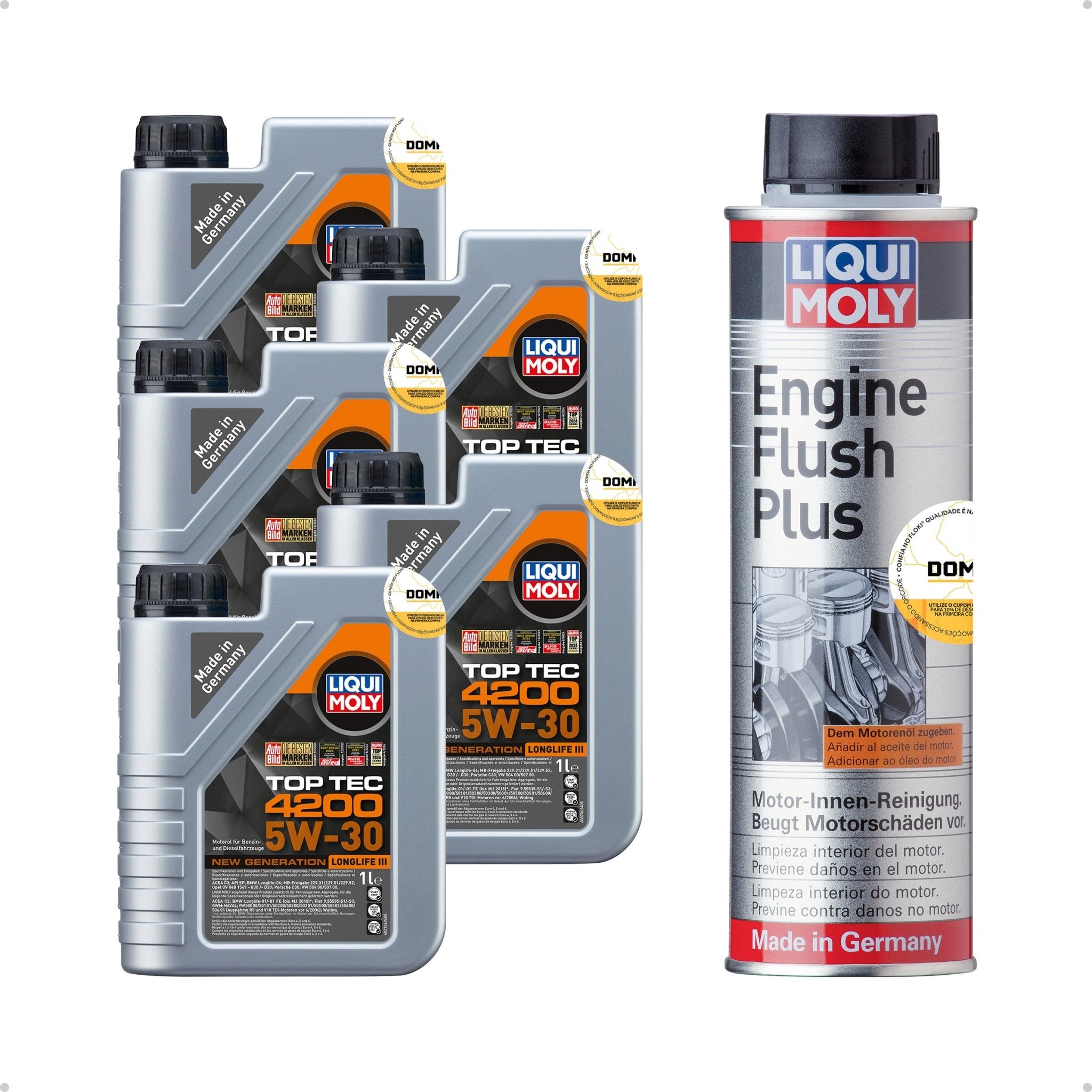 Liqui Moly Descarbonização Top Tec 4200 5W - 30 5L Aditivos - DOMA