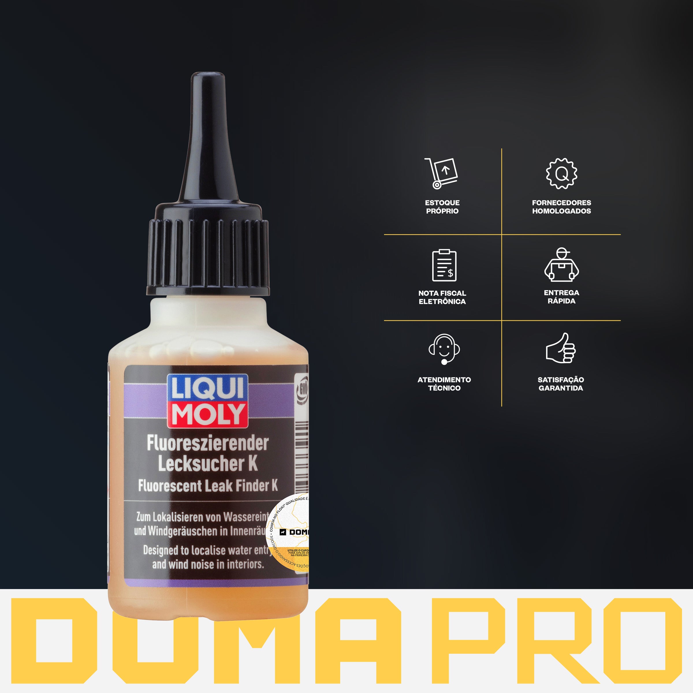 Fluorescent Leak Finder K 50ml - Liqui Moly - Detector De Vazamento Automotivo Luz UV