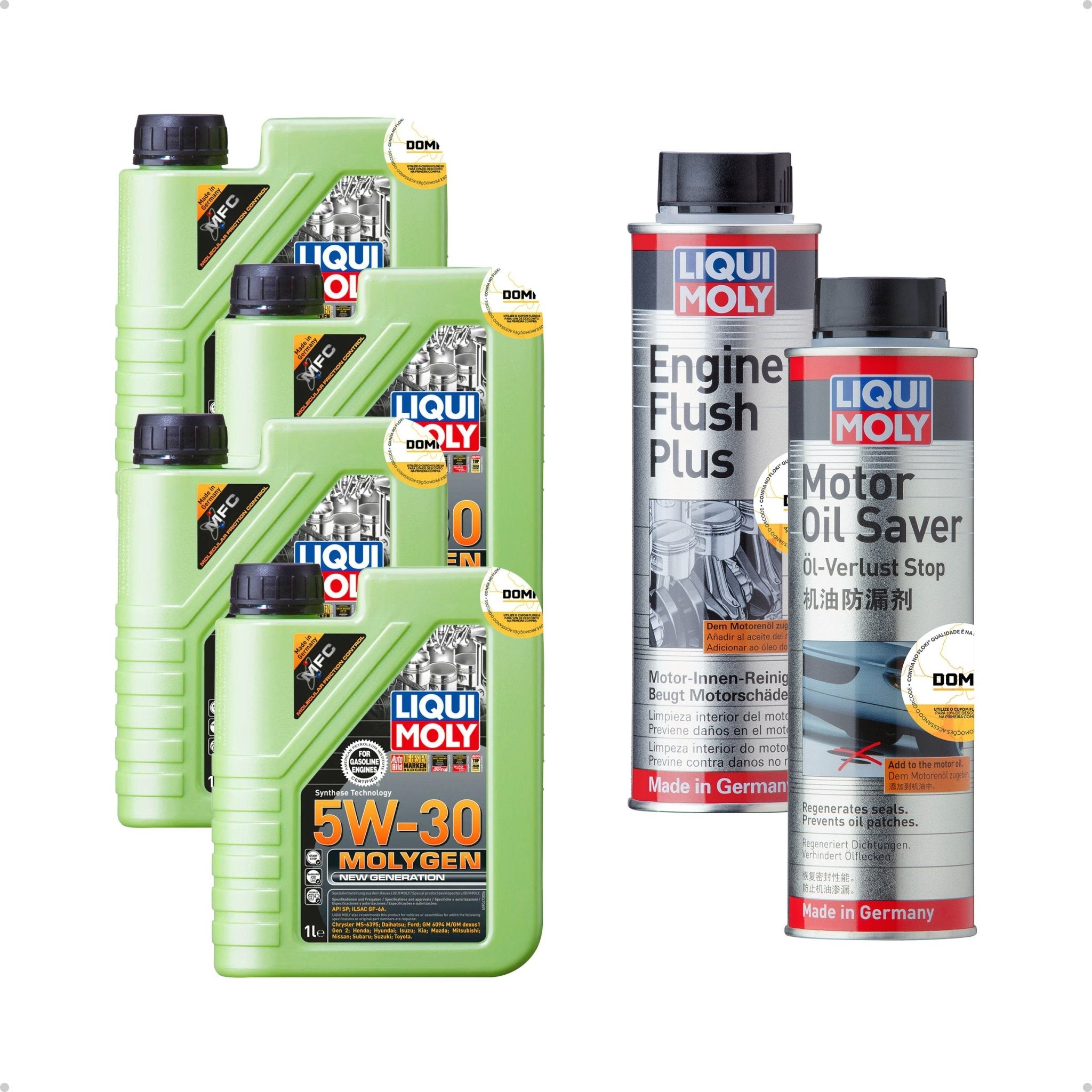 Liqui Moly Fumaça Azul Molygen 5W - 30 4L Aditivos - DOMA