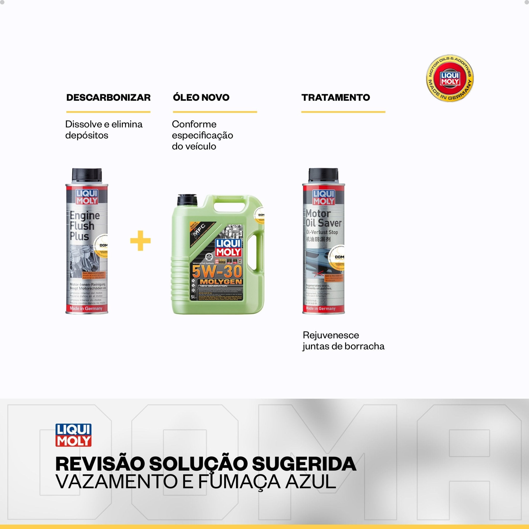 Liqui Moly Fumaça Azul Molygen 5W - 30 5L Aditivos - DOMA