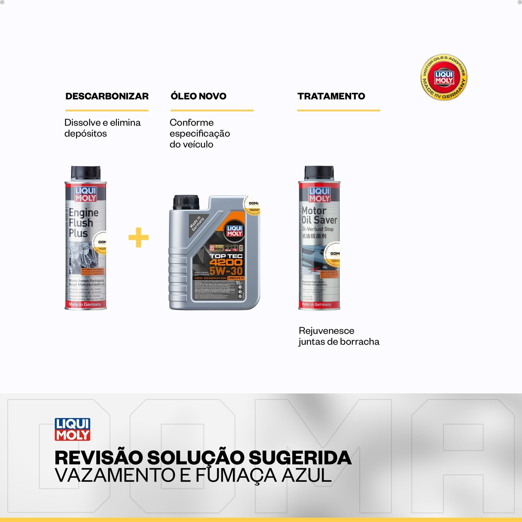 Liqui Moly Fumaça Azul Top Tec 4200 5W - 30 4L Aditivos - DOMA