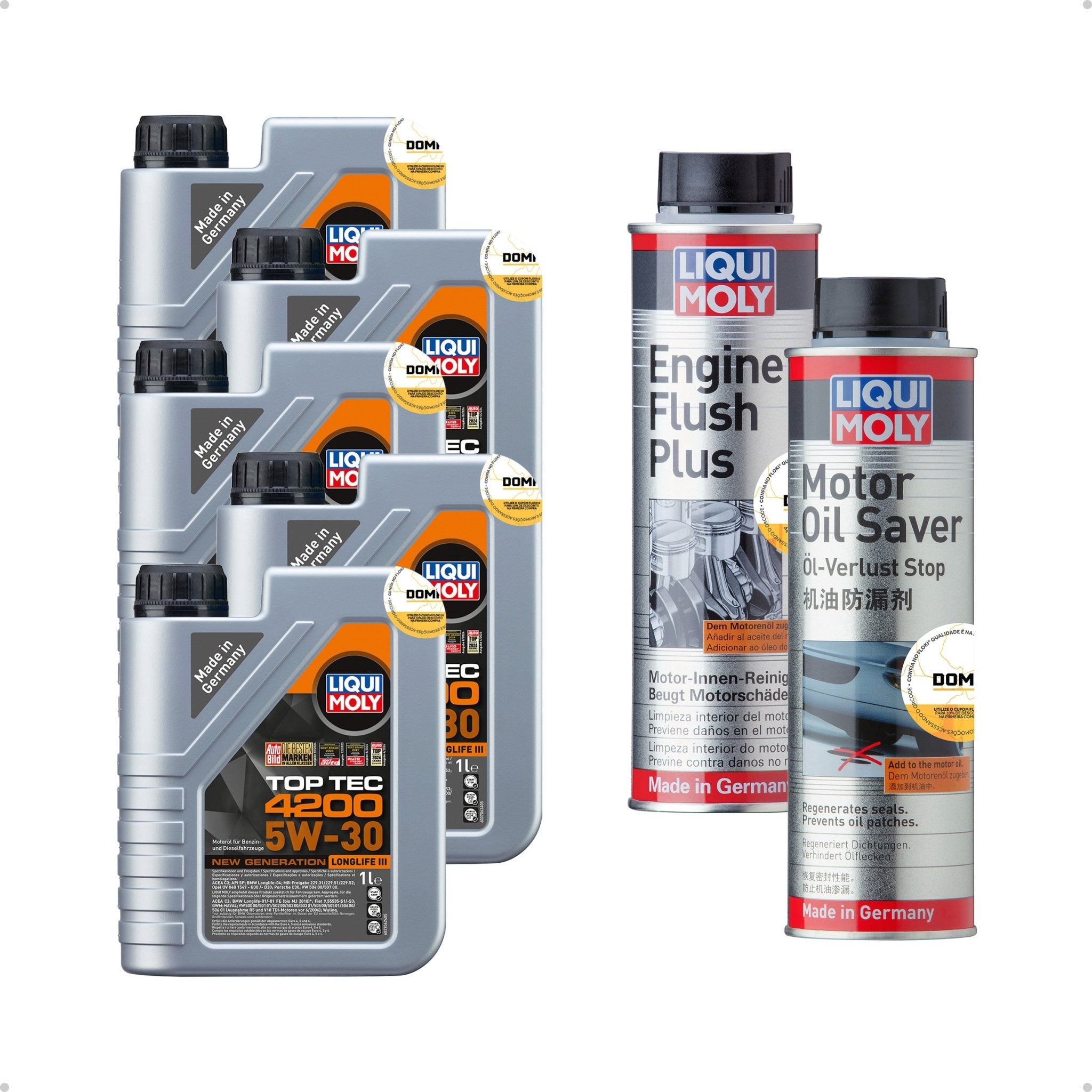 Liqui Moly Fumaça Azul Top Tec 4200 5W - 30 5L Aditivos - DOMA