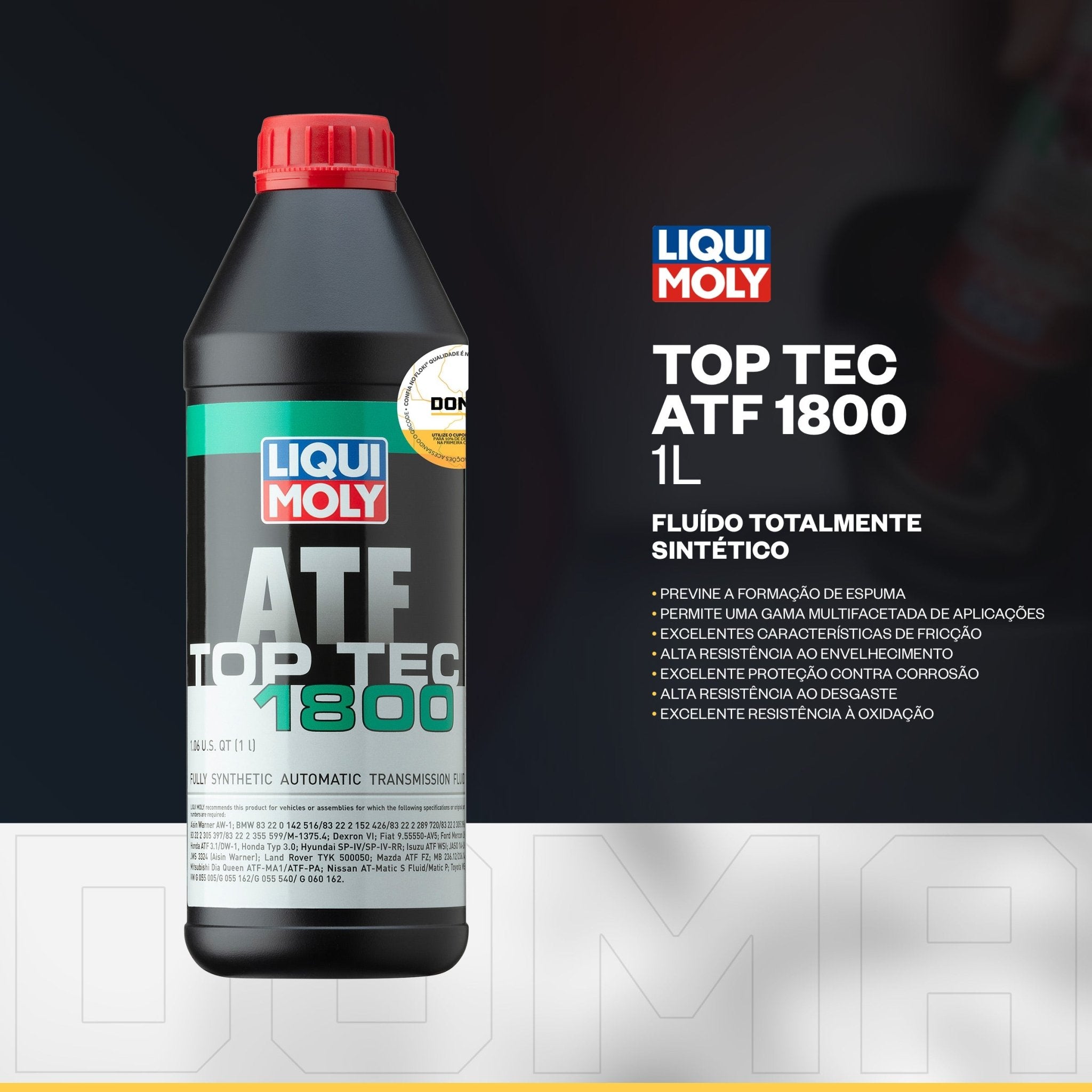 Liqui Moly Kit ZF8HP Filtro Vaico Top Tec ATF 1800 10L - DOMA