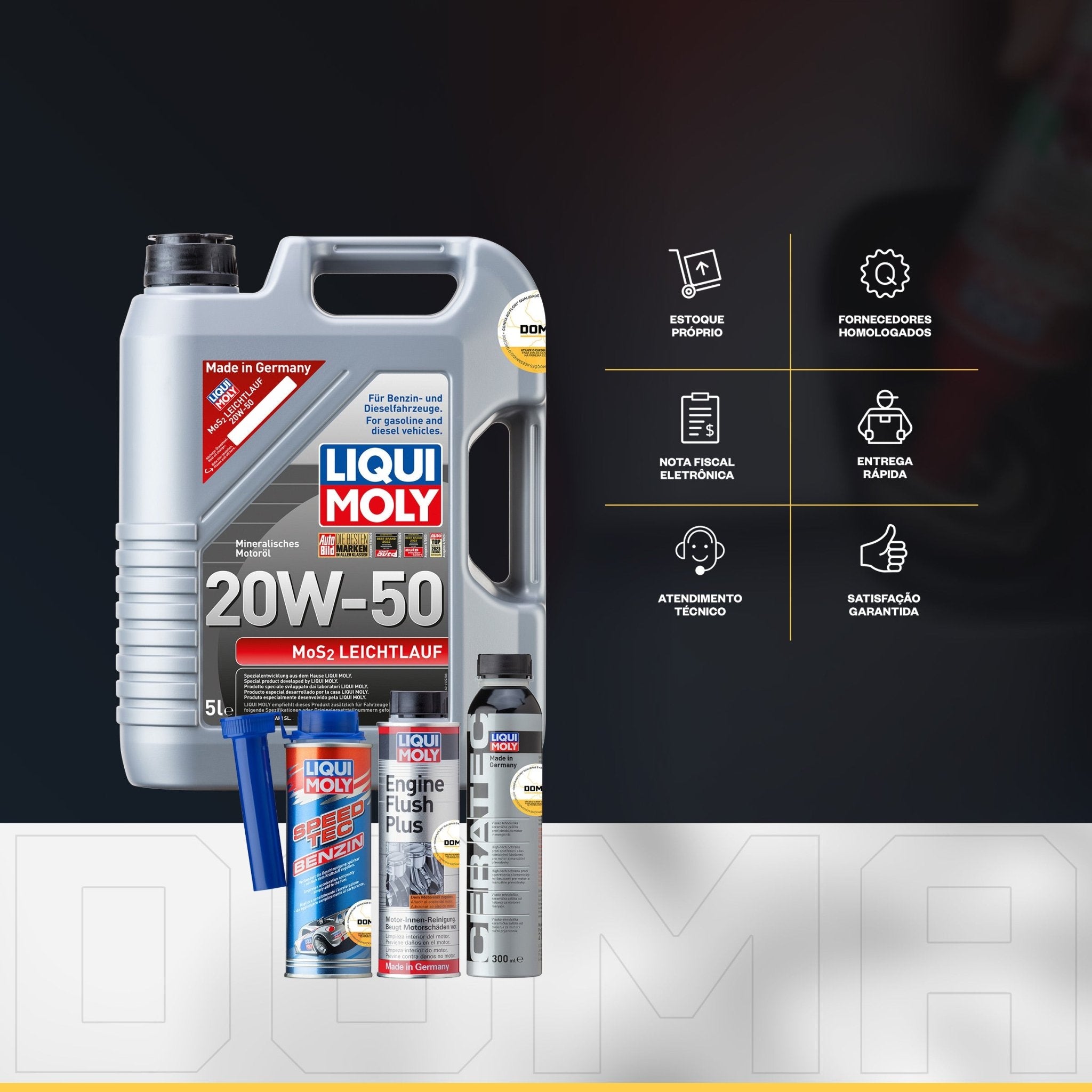 Liqui Moly Óleo Performance Gasolina Flex 20W - 50 5L Aditivos - DOMA