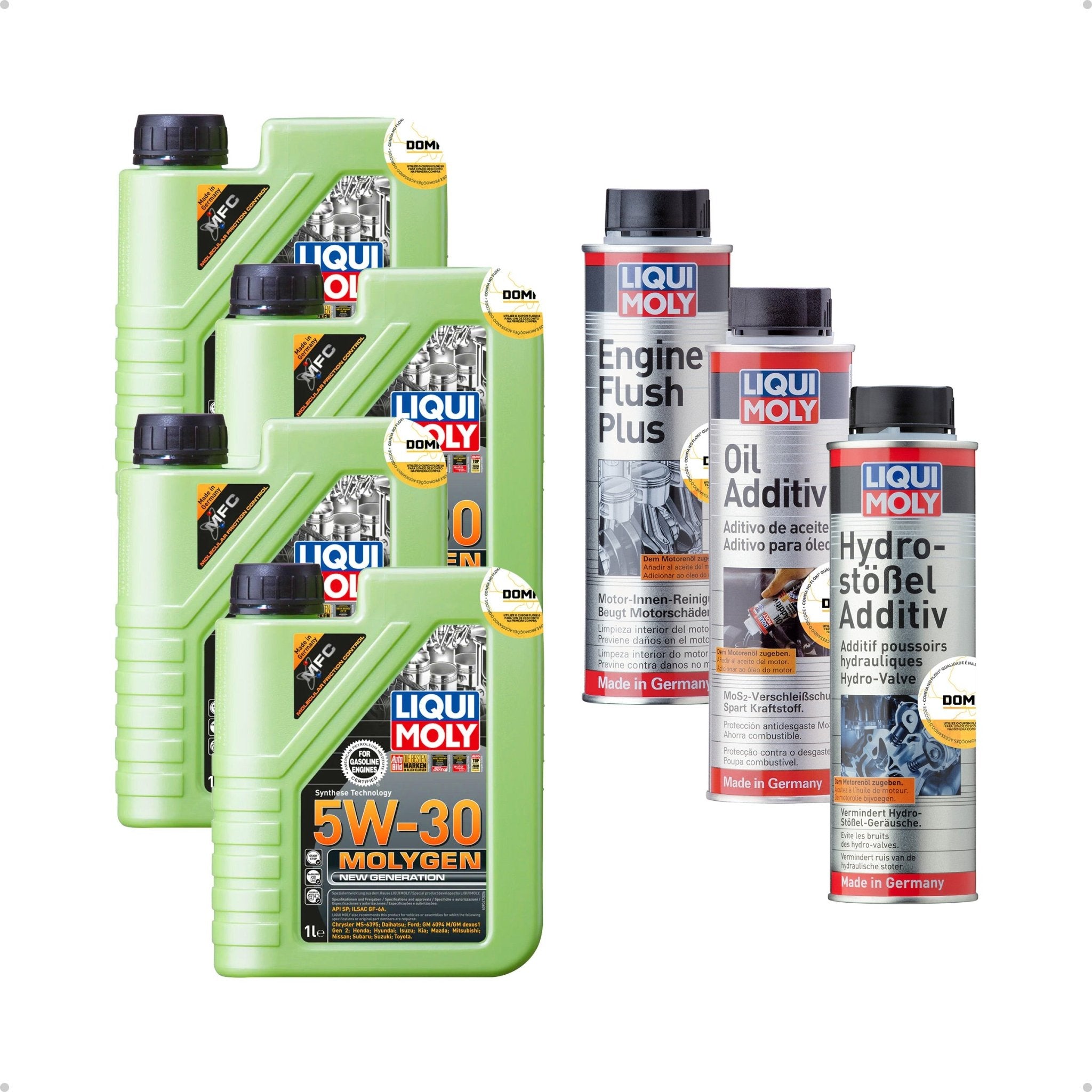 Liqui Moly Ruído em Baixa Molygen 5W - 30 4L Aditivos - DOMA