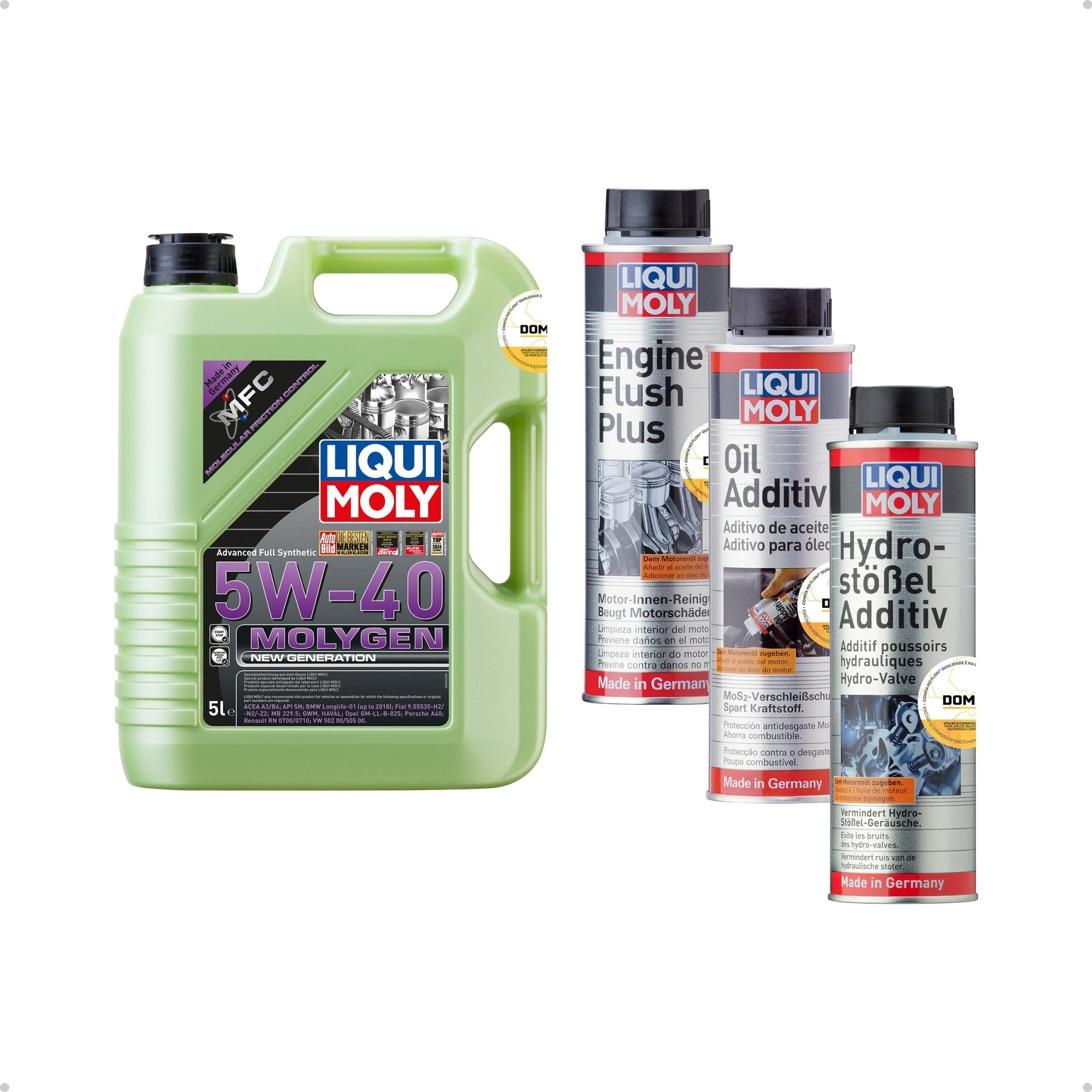 Liqui Moly Ruído em Baixa Molygen 5W - 40 5L Aditivos - DOMA