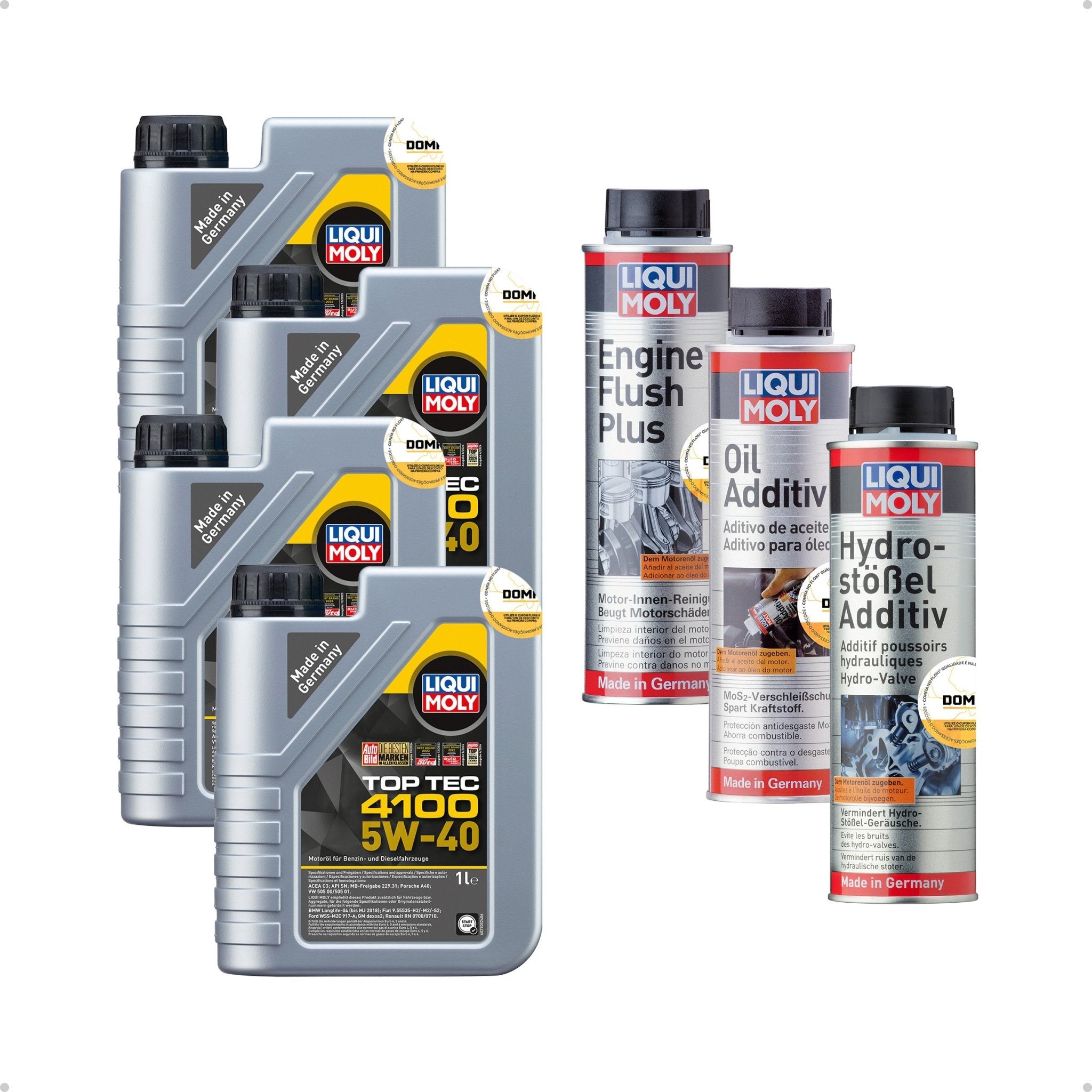 Liqui Moly Ruído em Baixa Top Tec 4100 5W - 40 4L Aditivos - DOMA