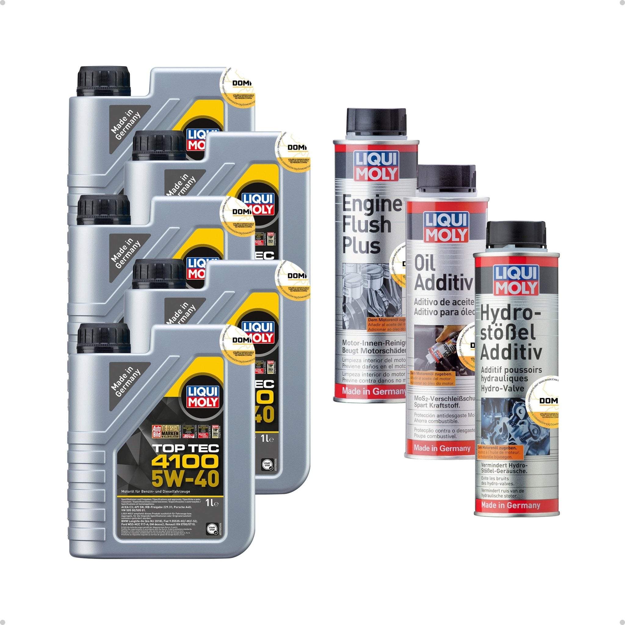 Liqui Moly Ruído em Baixa Top Tec 4100 5W - 40 5L Aditivos - DOMA