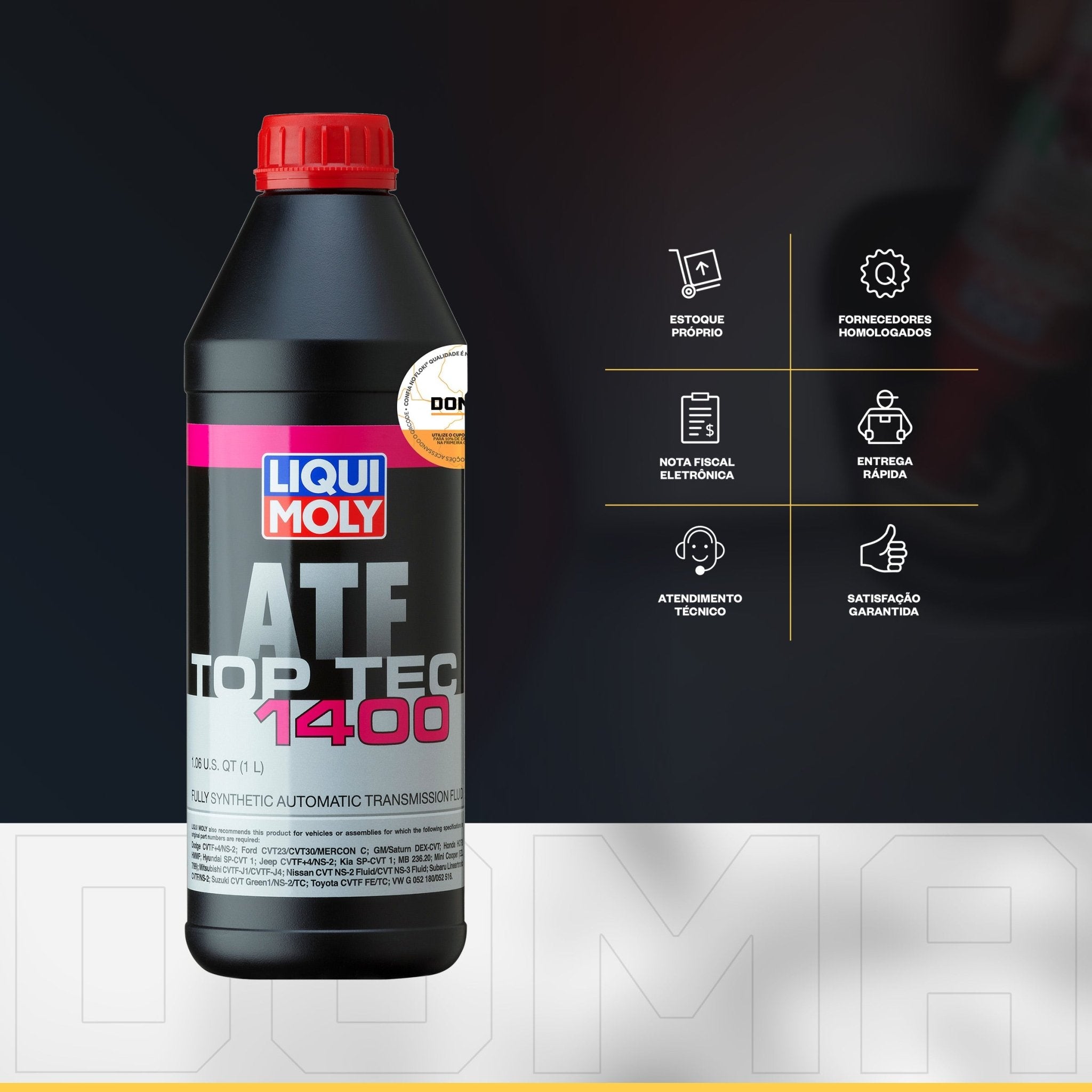 Liqui Moly Top Tec ATF 1400 1L Fluído de Transmissão - DOMA