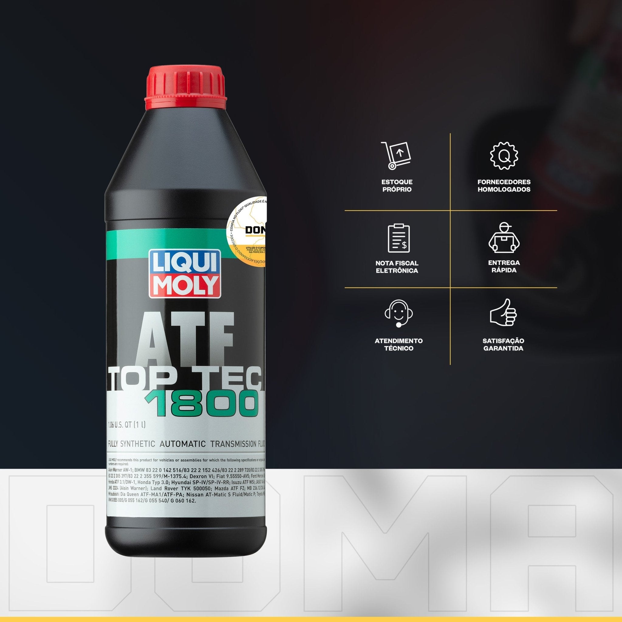 Liqui Moly Top Tec ATF 1800 1L Fluído de Transmissão - DOMA